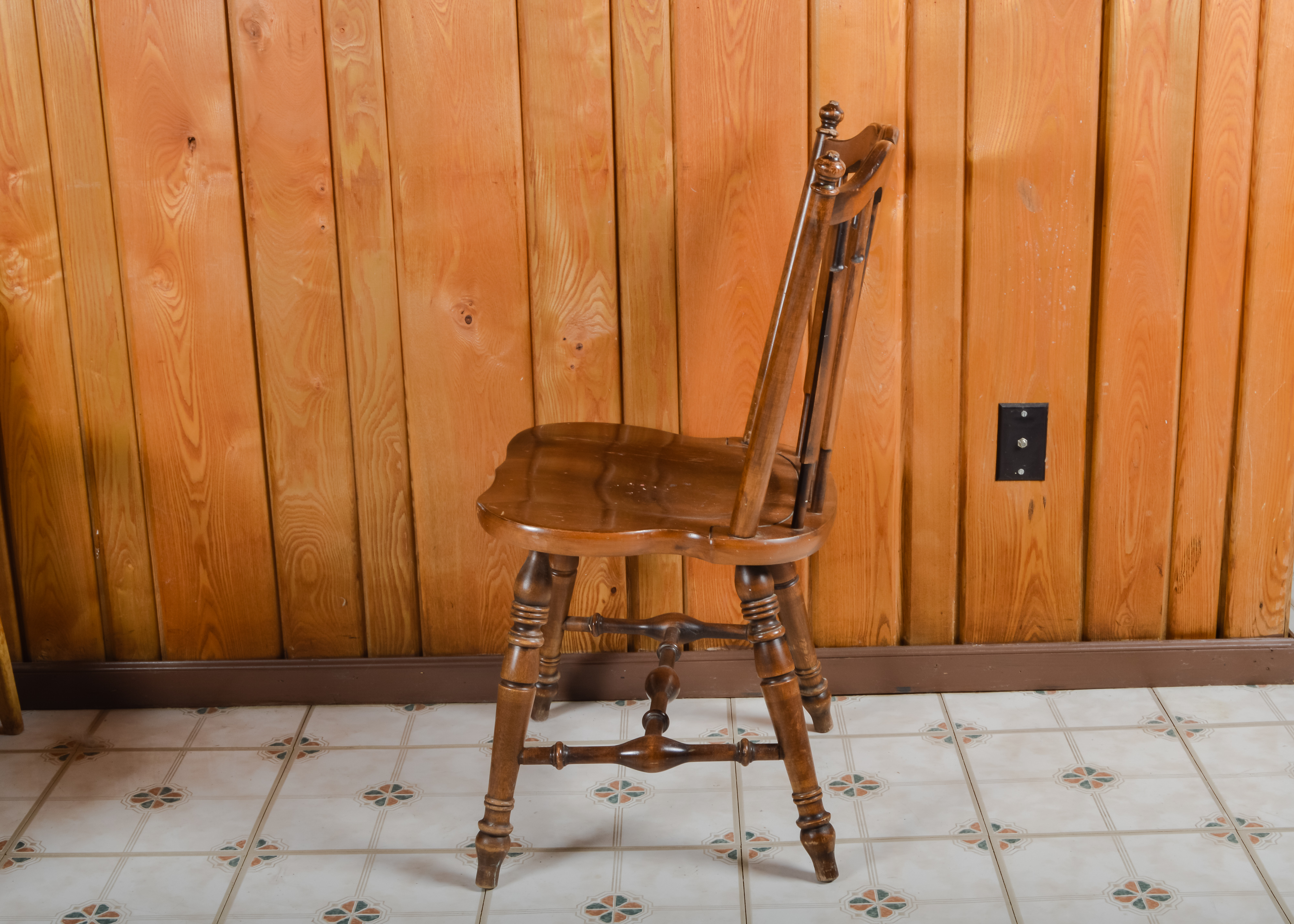 Vintage Rockingham Wooden Chair