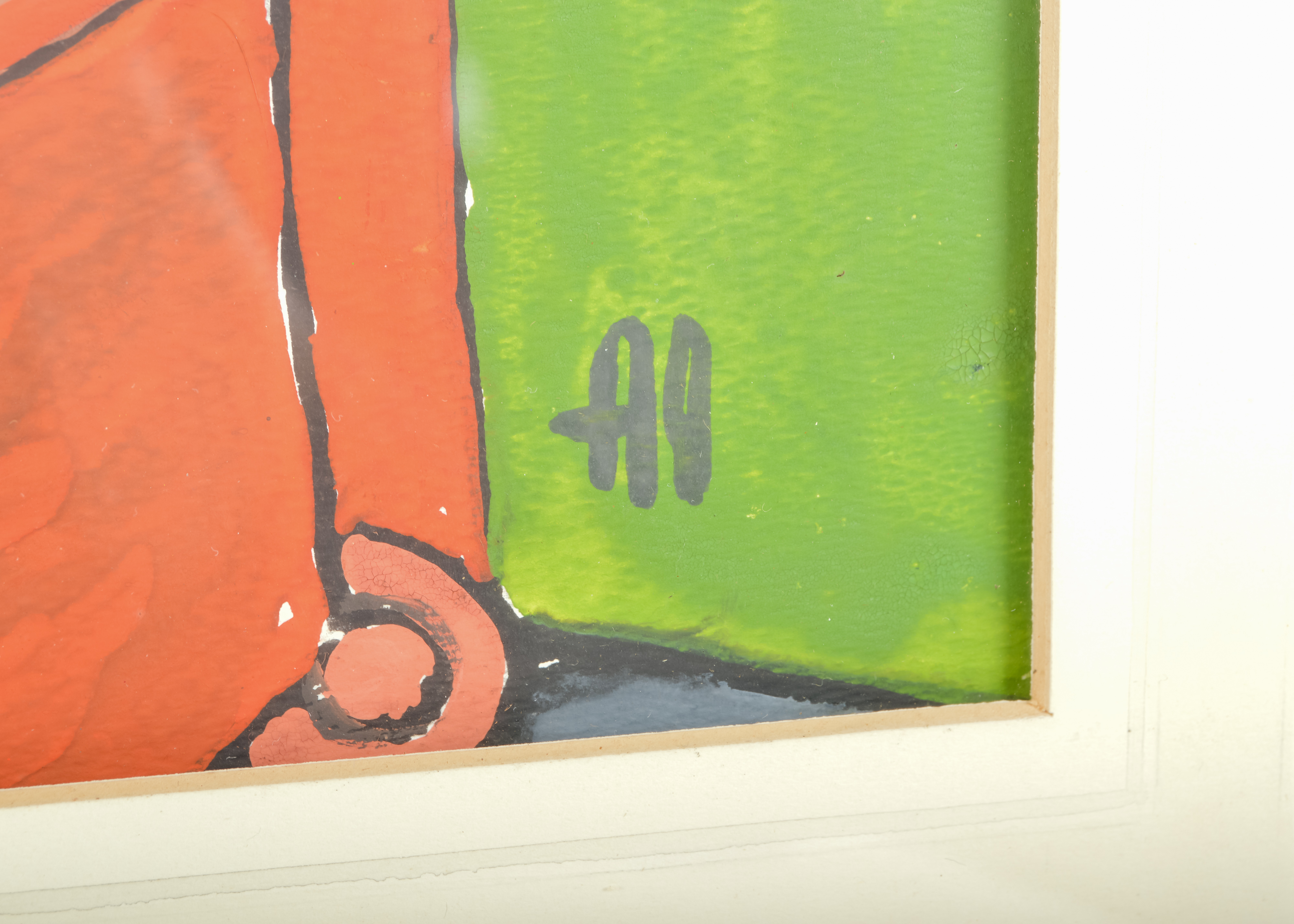 Original, Signed Painting on Paper of Room Service