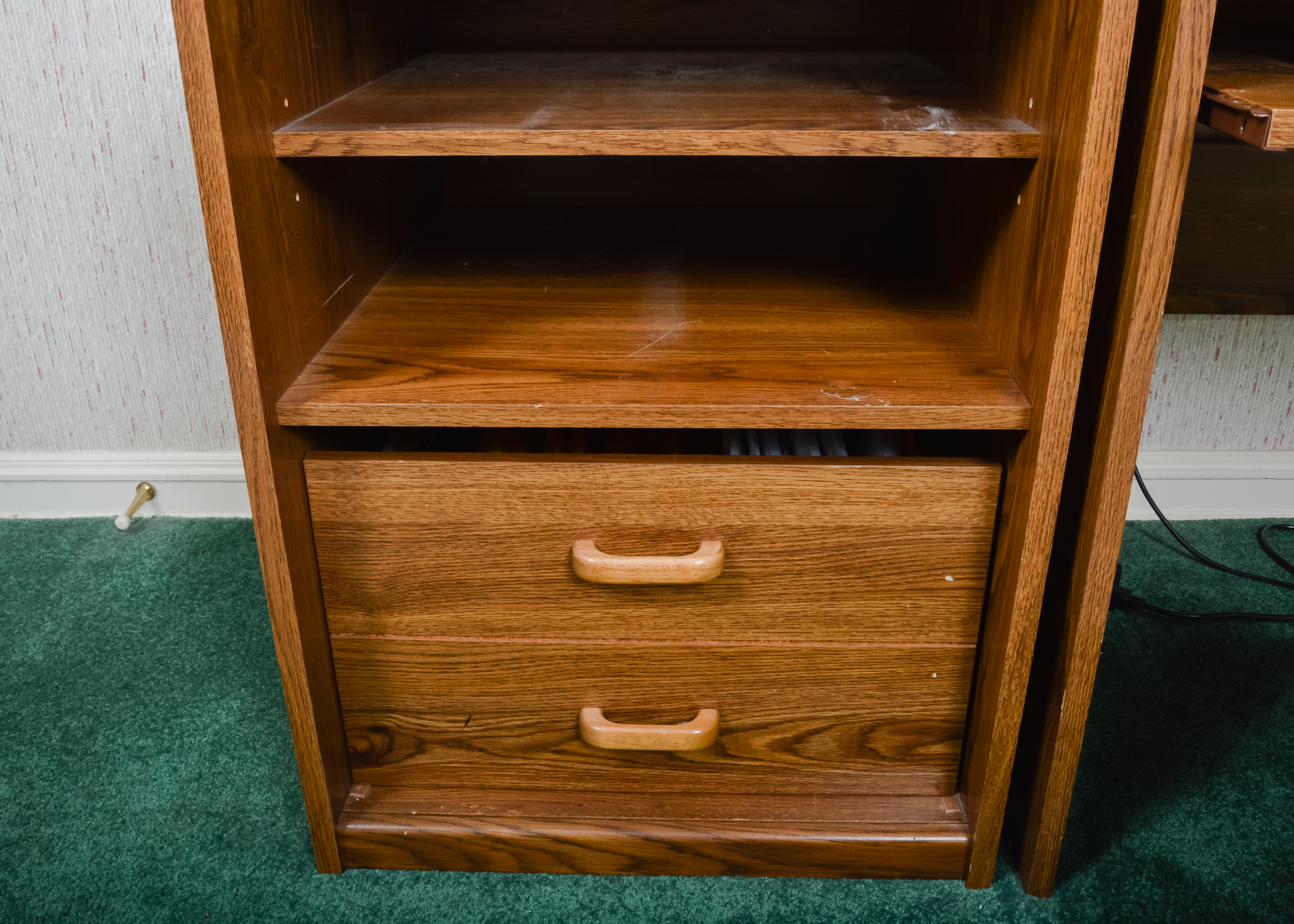 Two Piece Mid-Century Modern Desk Set