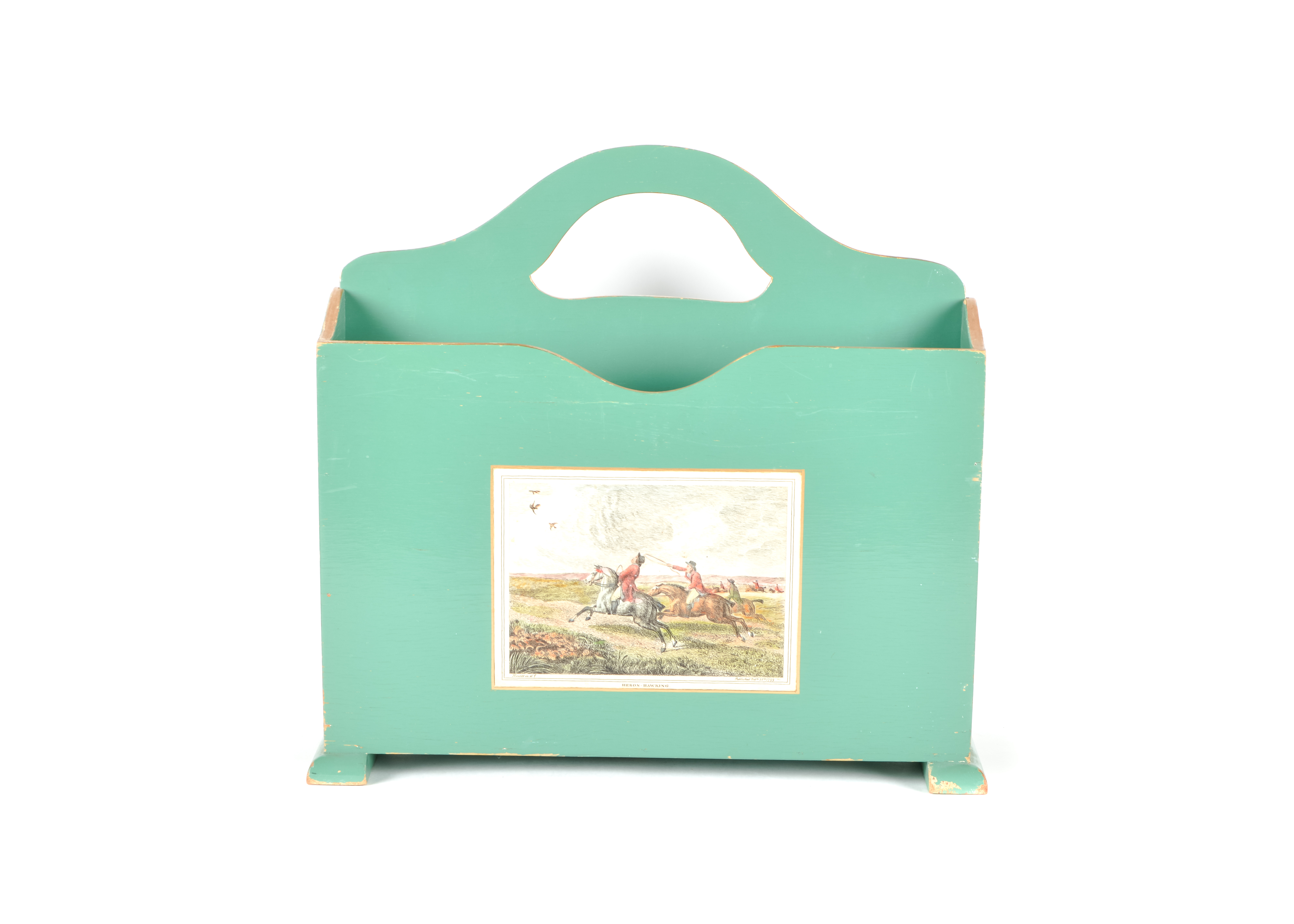 Vintage Sewell Magazine Rack with Accessories