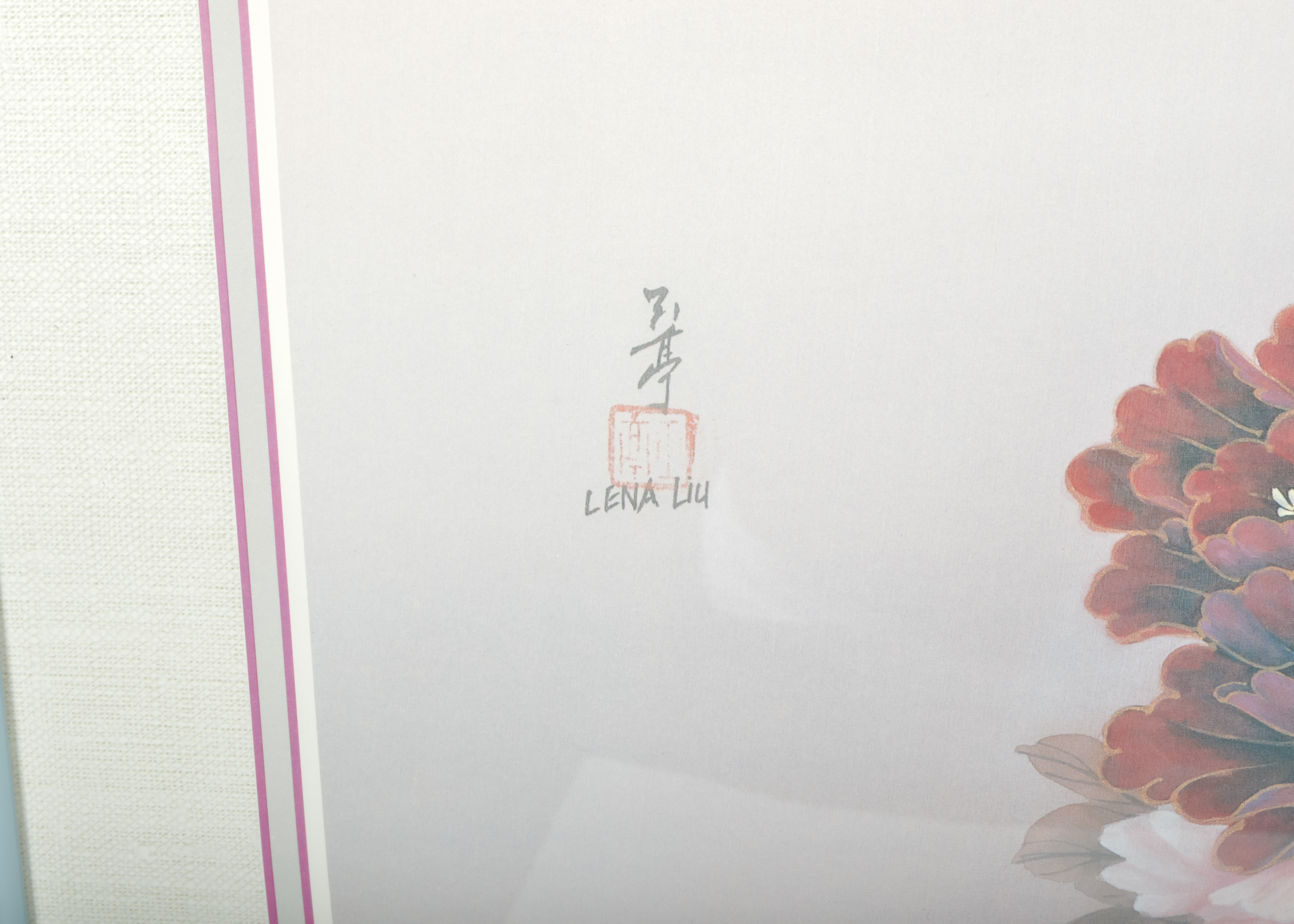 Pair of Floral Offset Lithographs