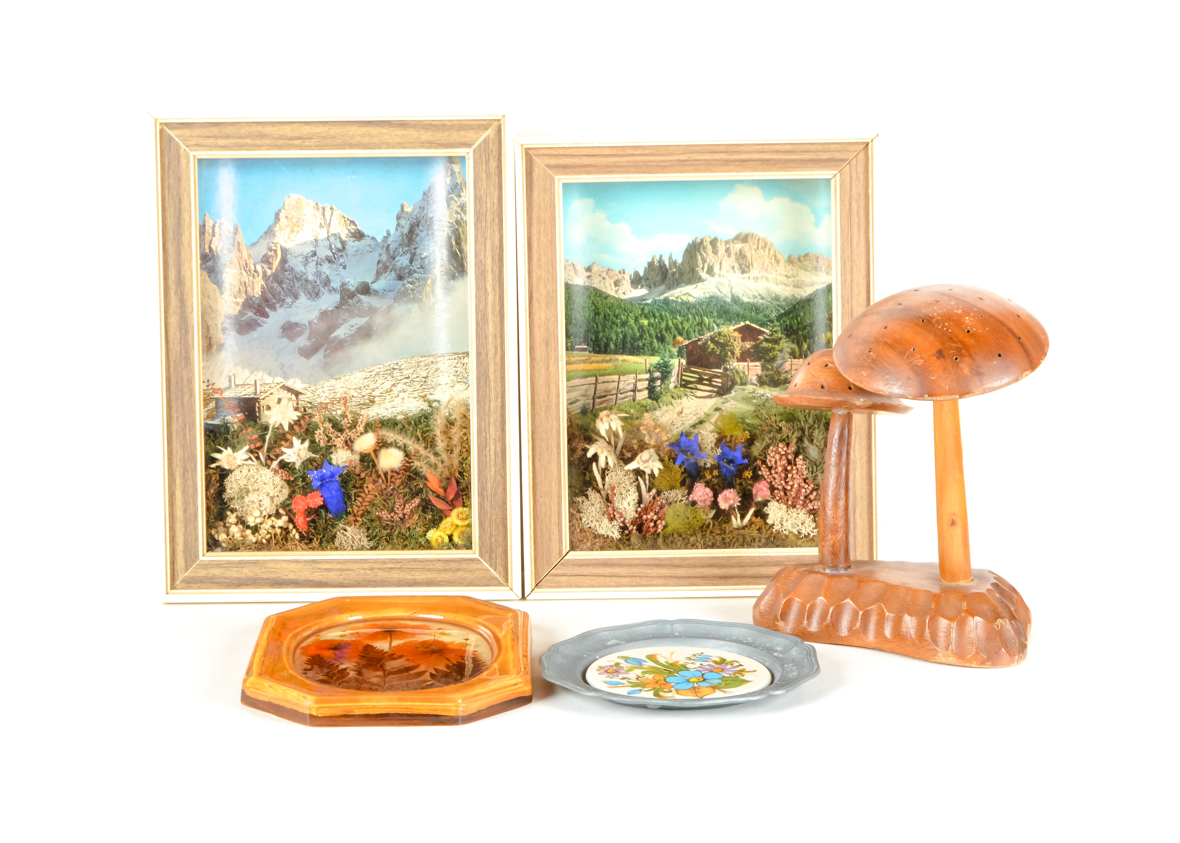 Collection of Retro Nature-Themed Accents