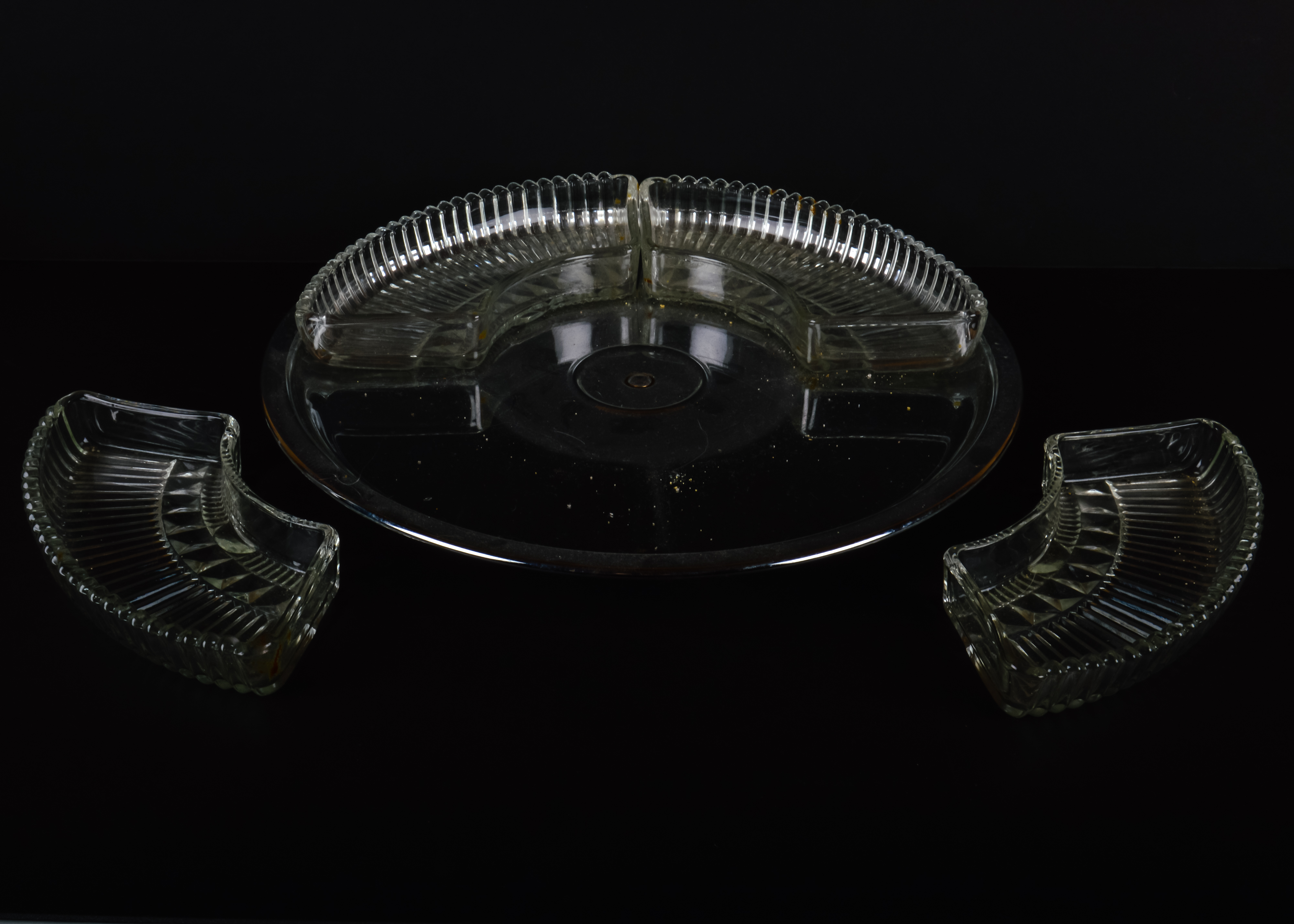 Silver Plate and Glass Accents