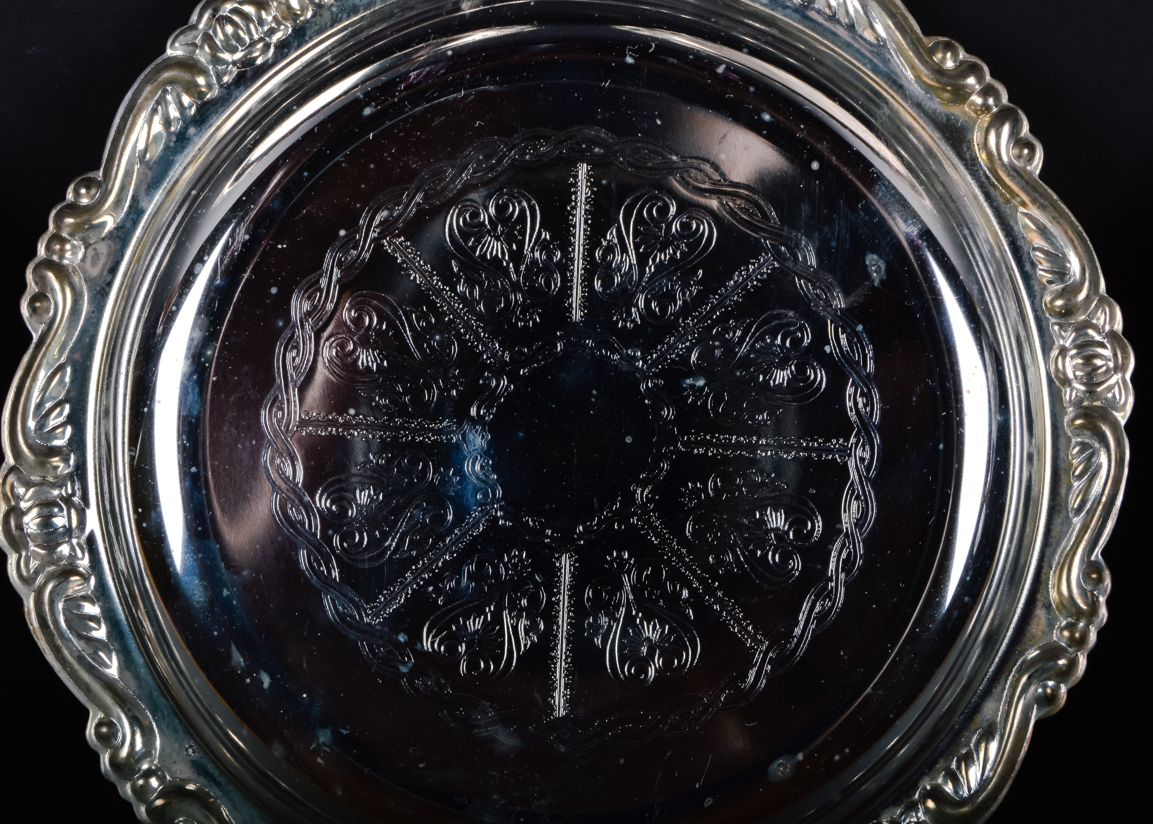 Silver Plate and Glass Accents