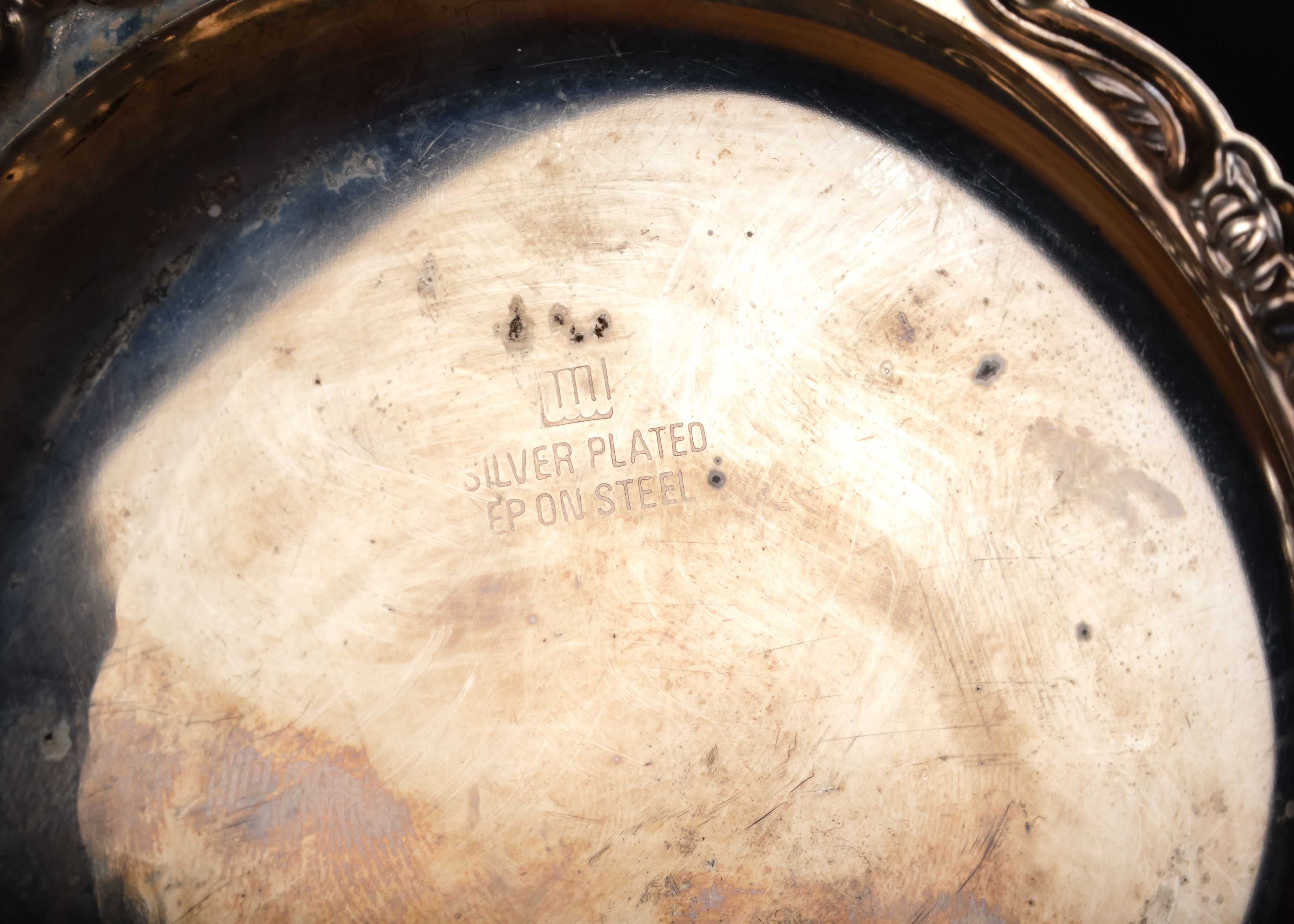 Silver Plate and Glass Accents