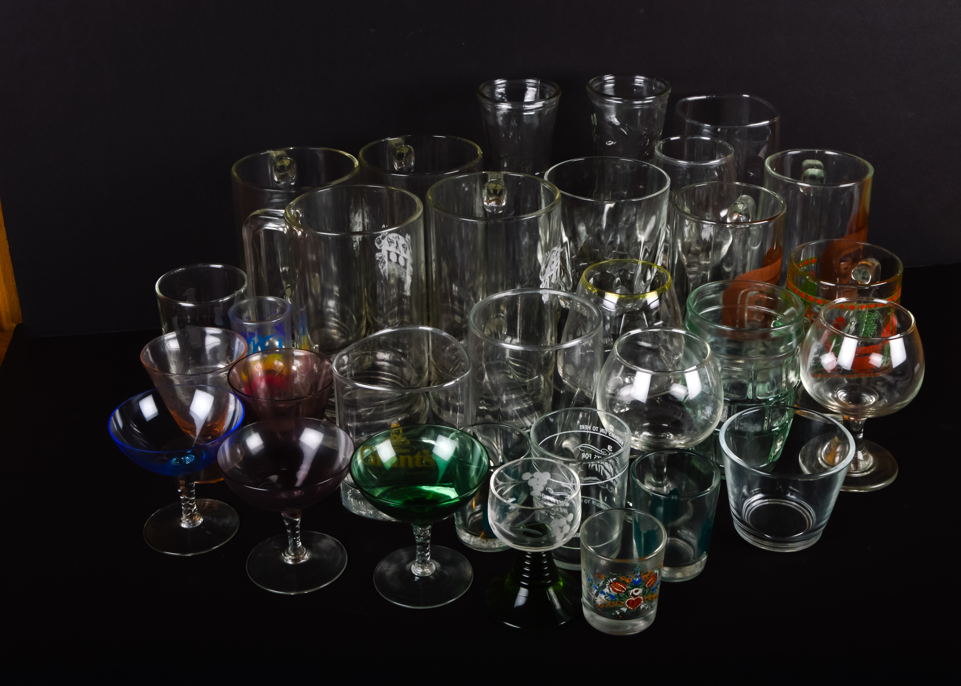 Large Assortment of Glassware