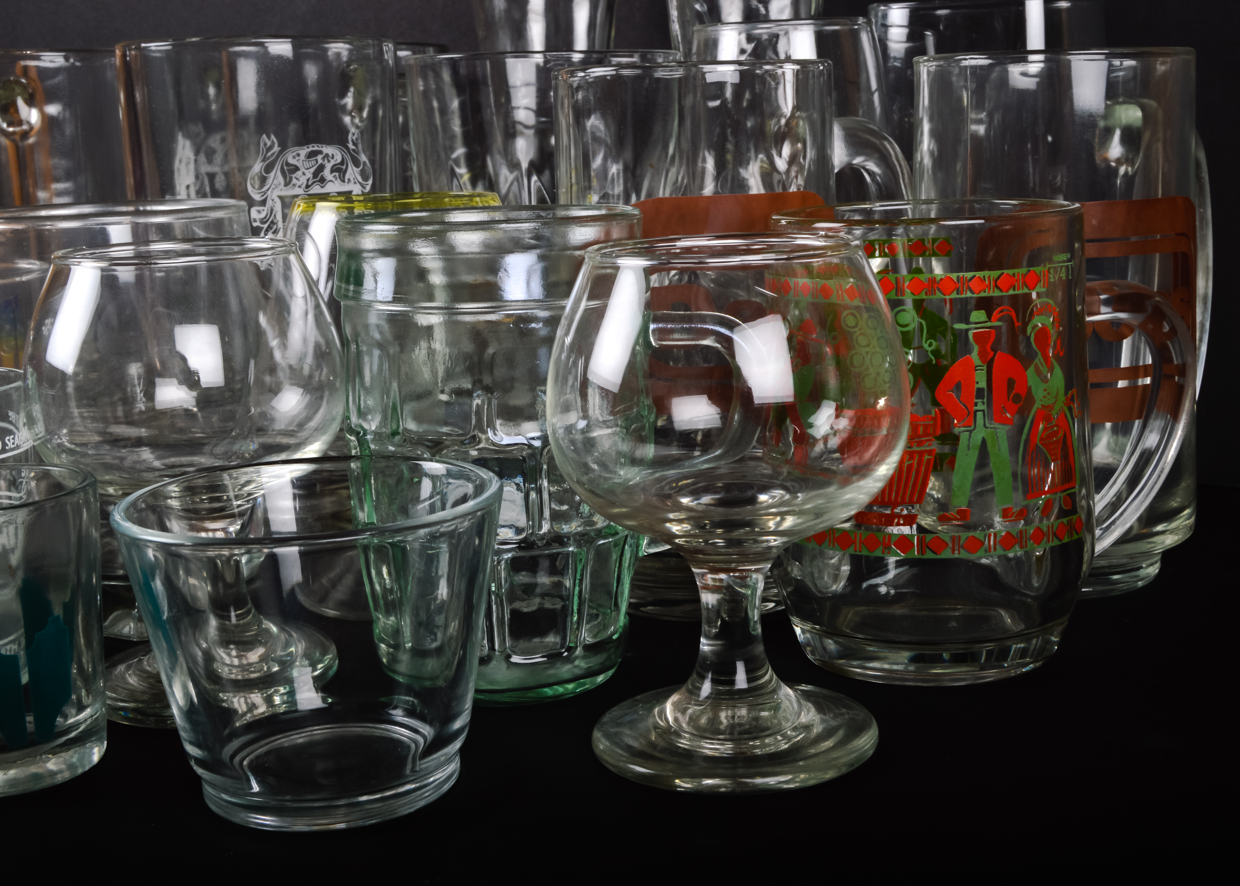 Large Assortment of Glassware