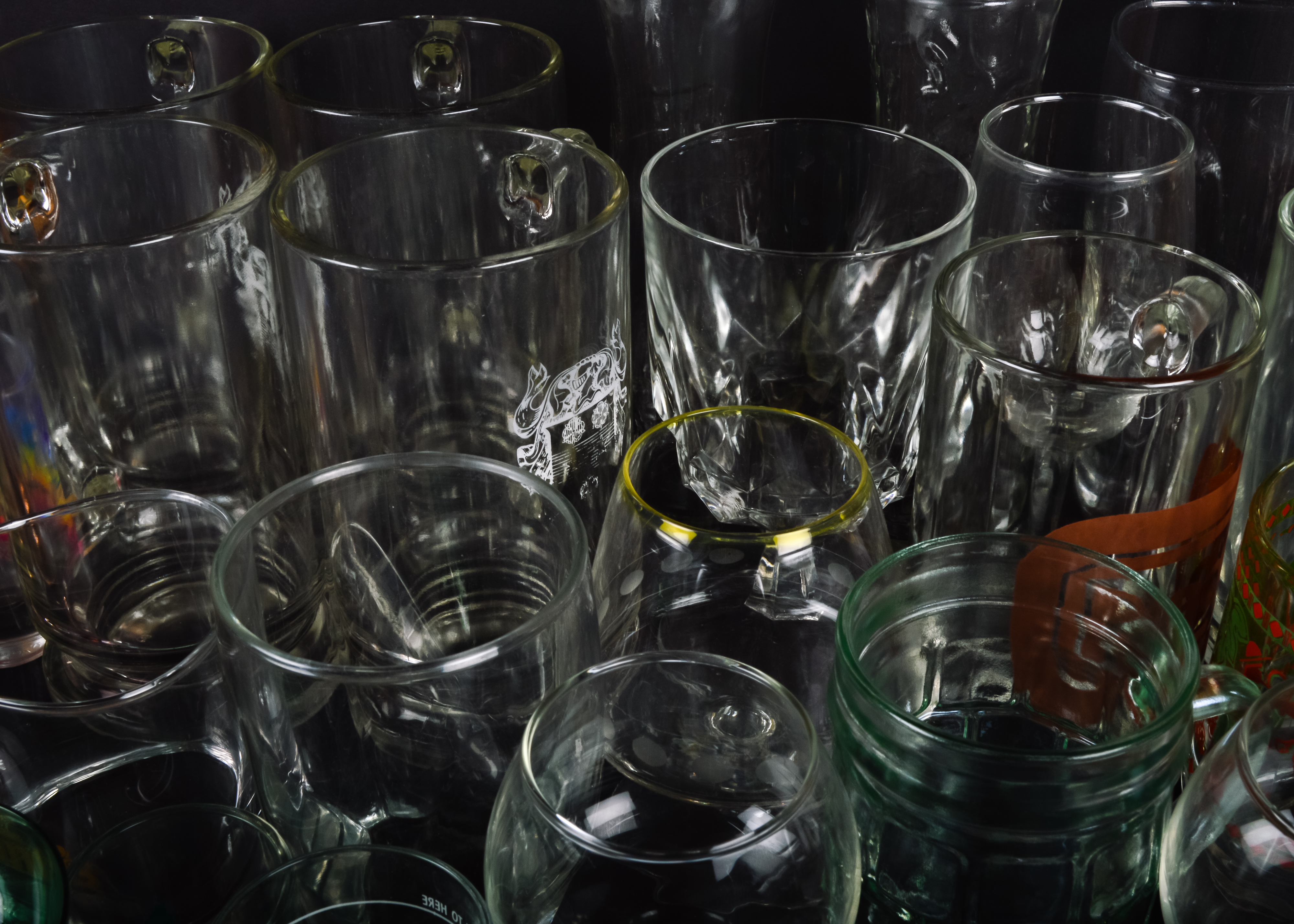 Large Assortment of Glassware