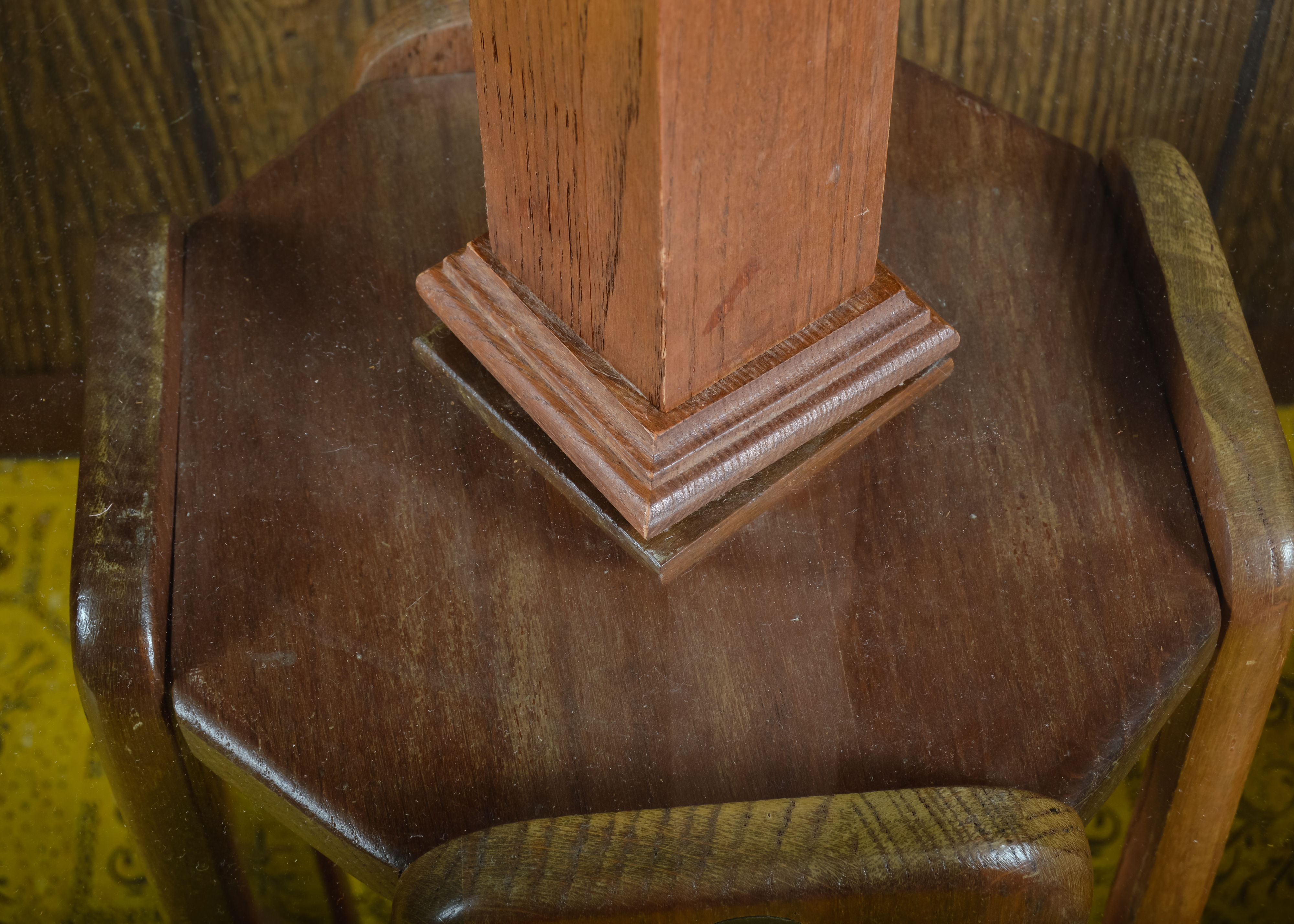 Vintage Lamp with Glass Table