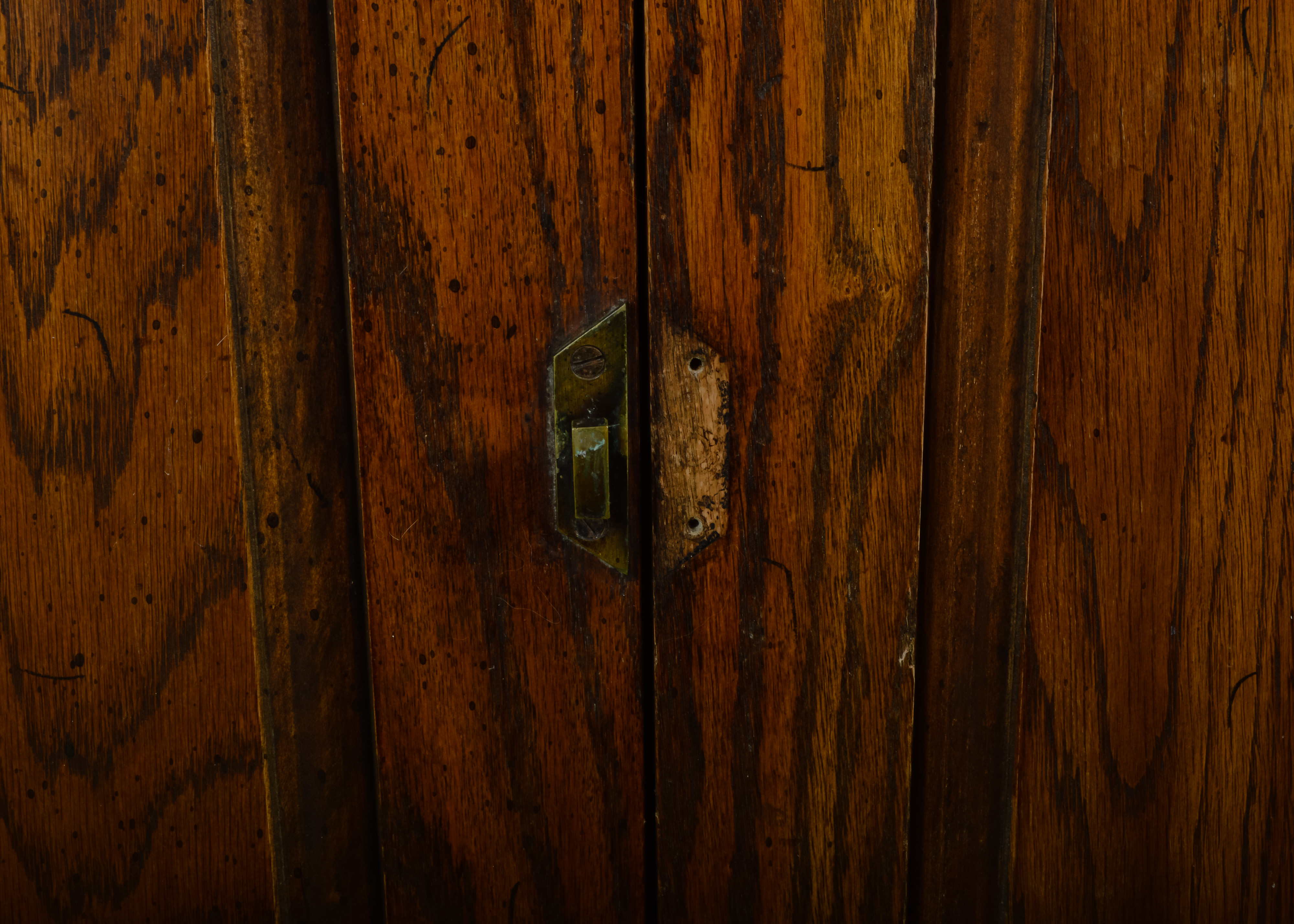 Oak Bookcase with Lower Cabinet