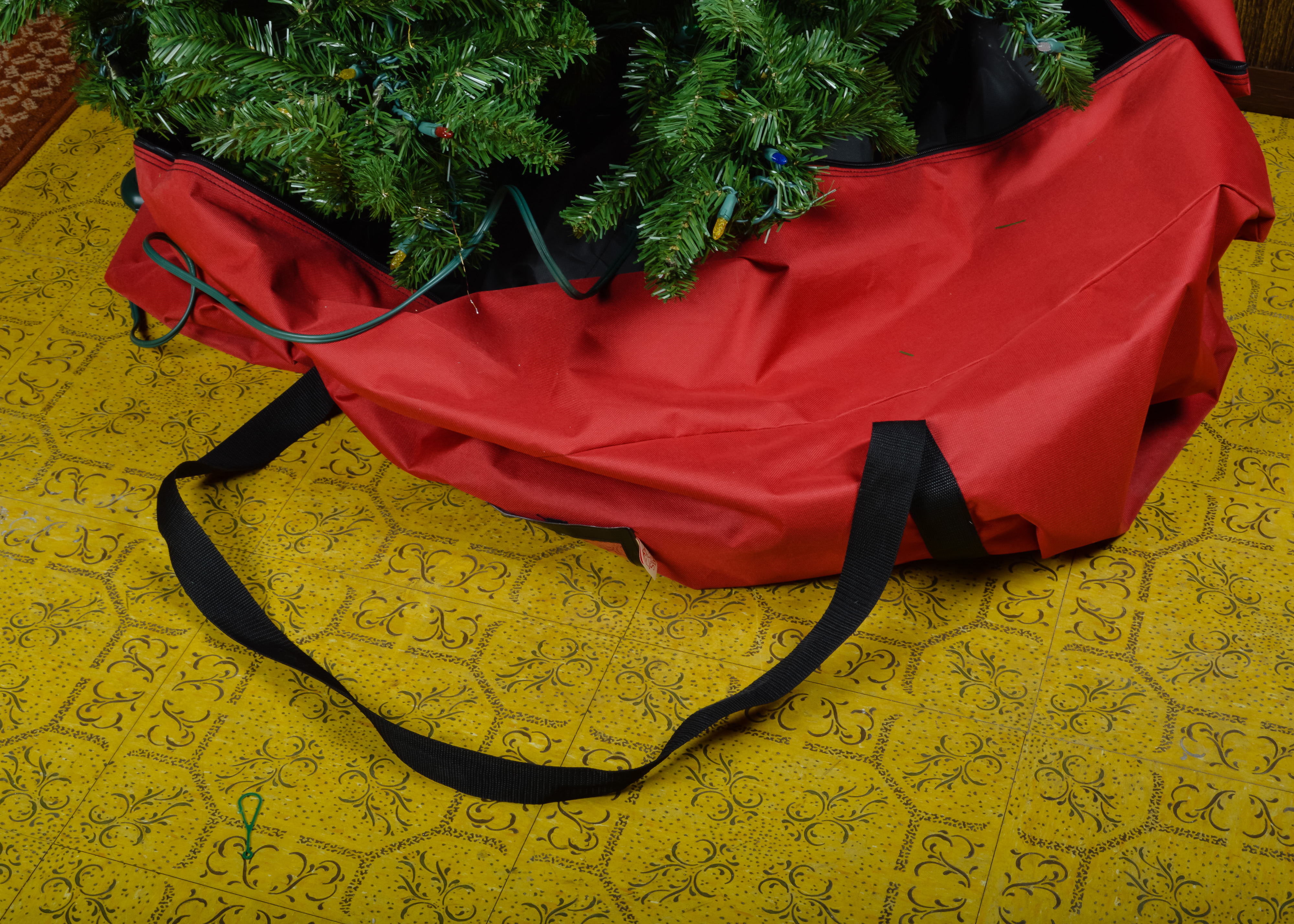 Lighted Artificial Christmas Tree with Carrying Case