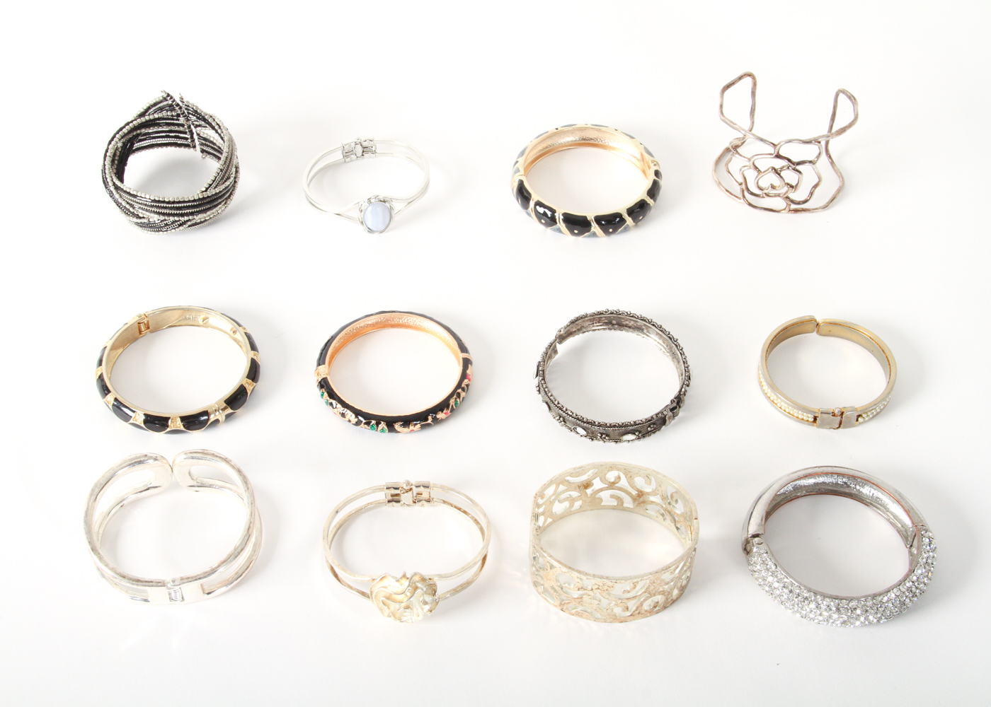 Assortment of Metal Fashion Bracelets