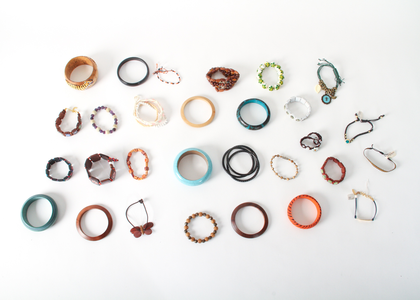 Assortment of Wooden Bracelets
