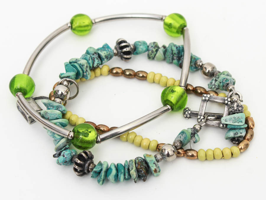 Tropical-Toned Costume Jewelry