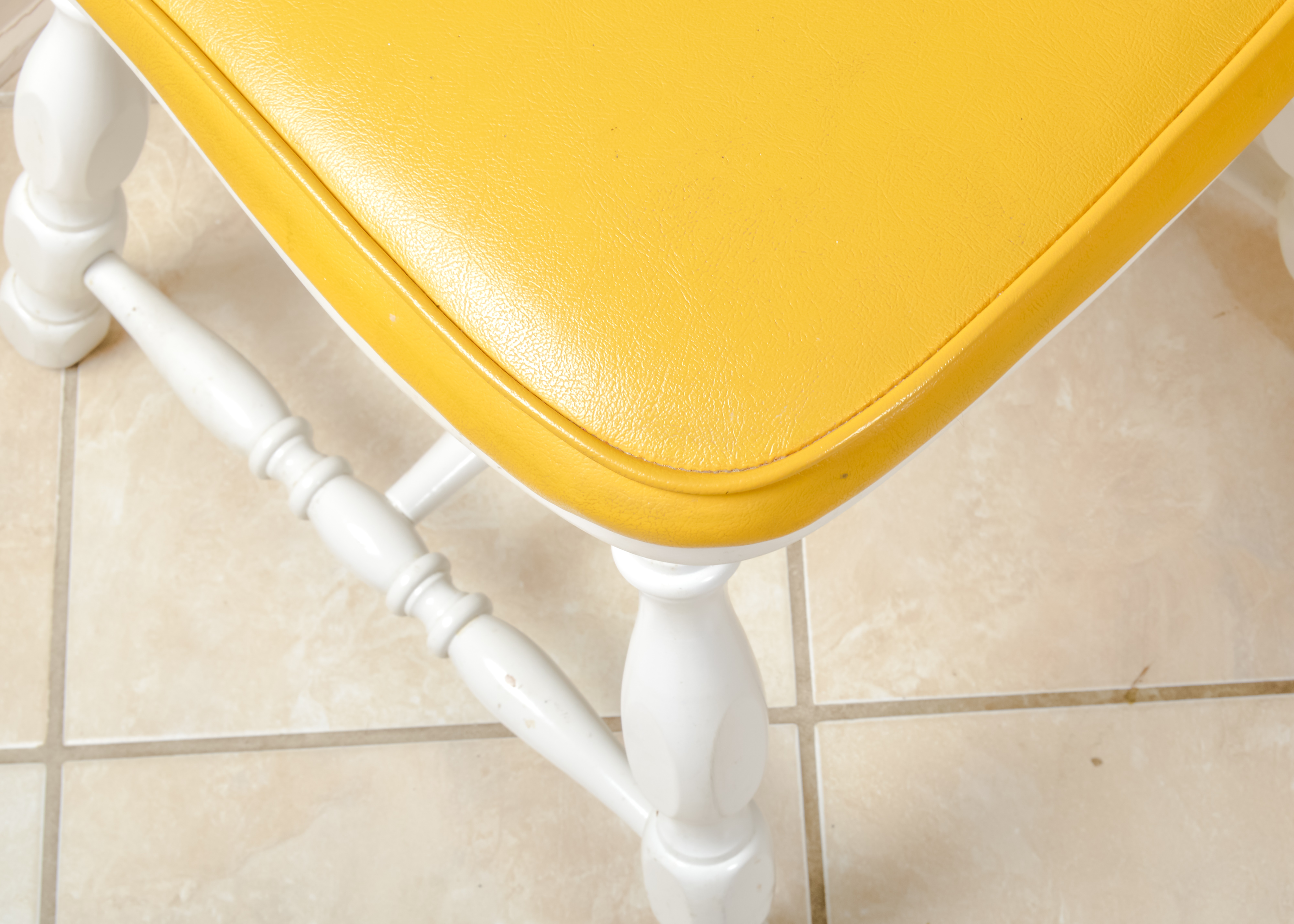 Vintage Round Kitchen Table and Four Chairs