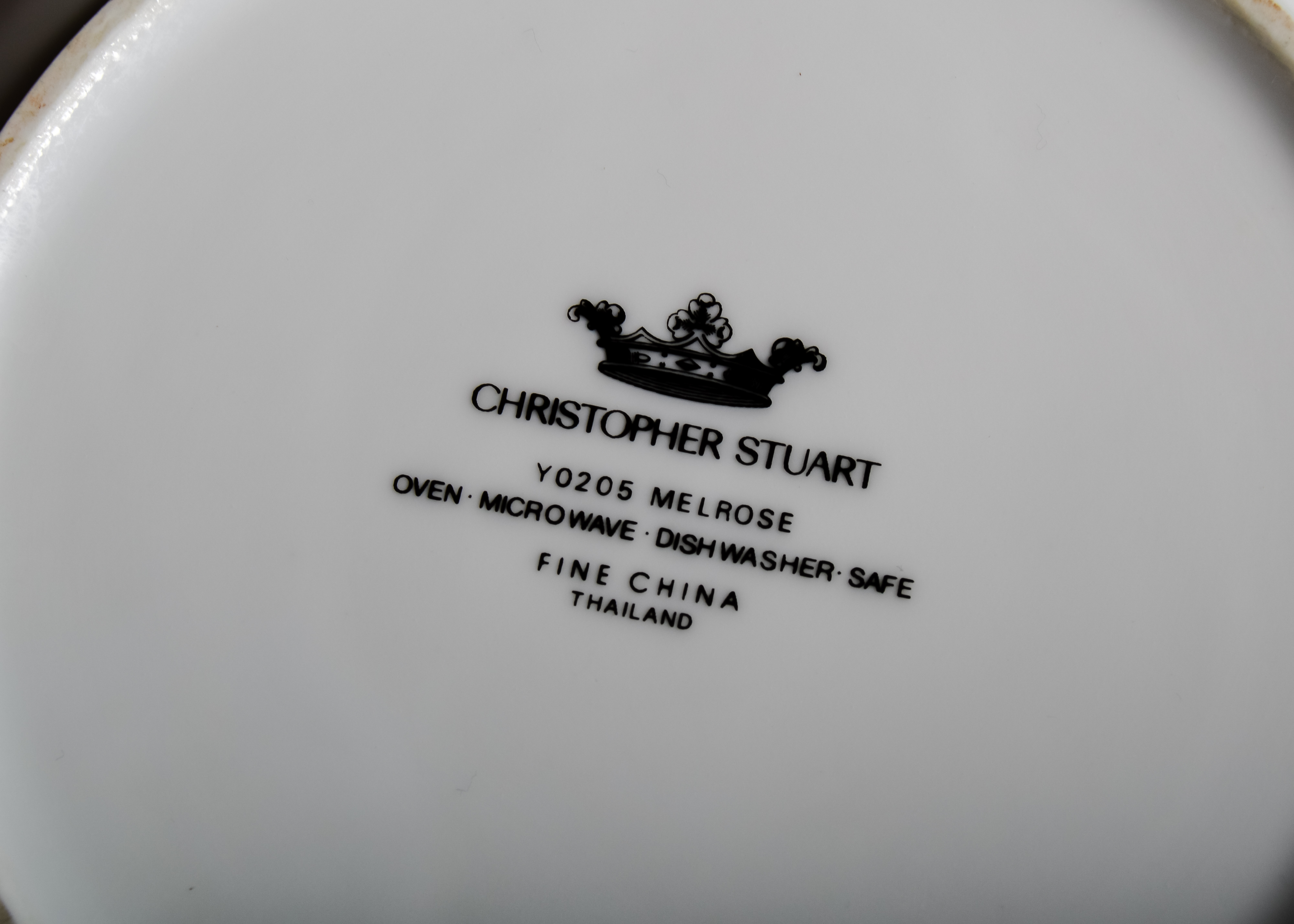 Christopher Stuart Melrose China Set