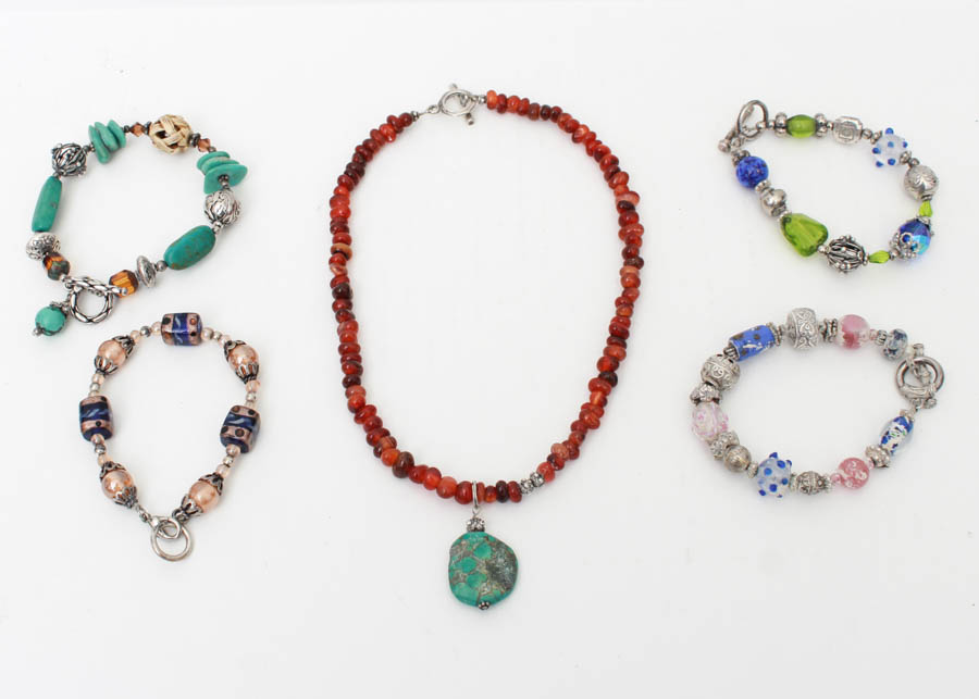 Group of Custom Made Beaded Jewelry