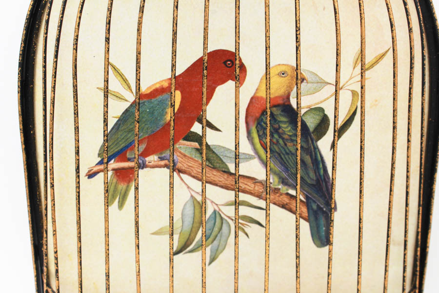 Pair of Decorative Bird Cage Wall Hangs