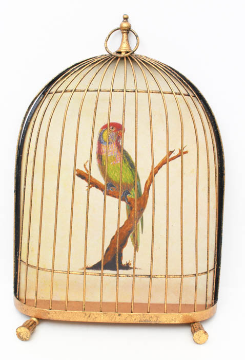 Pair of Decorative Bird Cage Wall Hangs