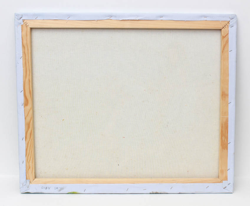 Post-Impressionist-Style Acrylic Waterfront Painting