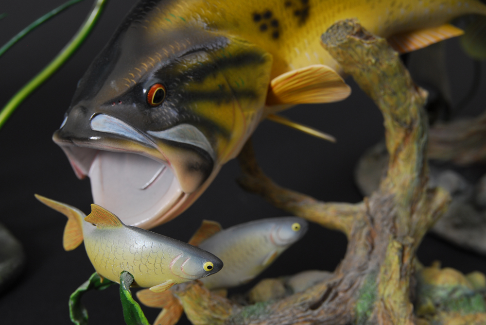 Trio of Danbury Mint George Kruth Bass Sculptures