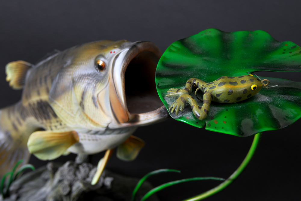 Trio of Danbury Mint George Kruth Bass Sculptures