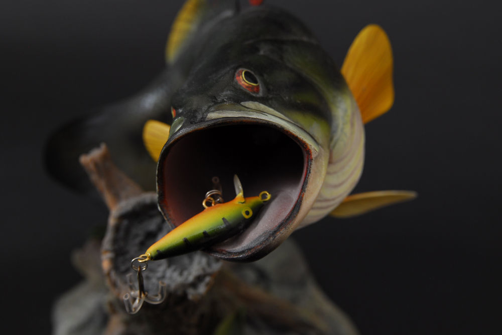 Trio of Danbury Mint George Kruth Bass Sculptures