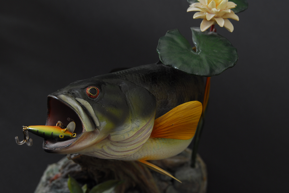 Trio of Danbury Mint George Kruth Bass Sculptures