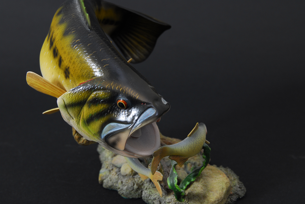 Trio of Danbury Mint George Kruth Bass Sculptures