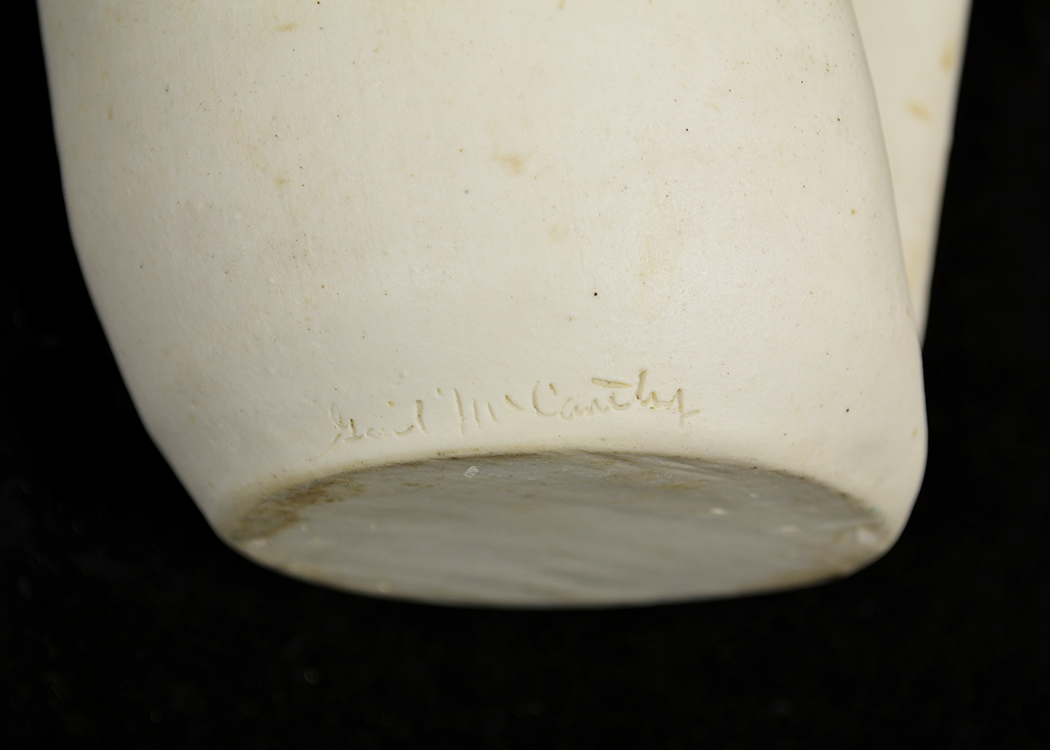 Folded Style Pottery Vase Pair