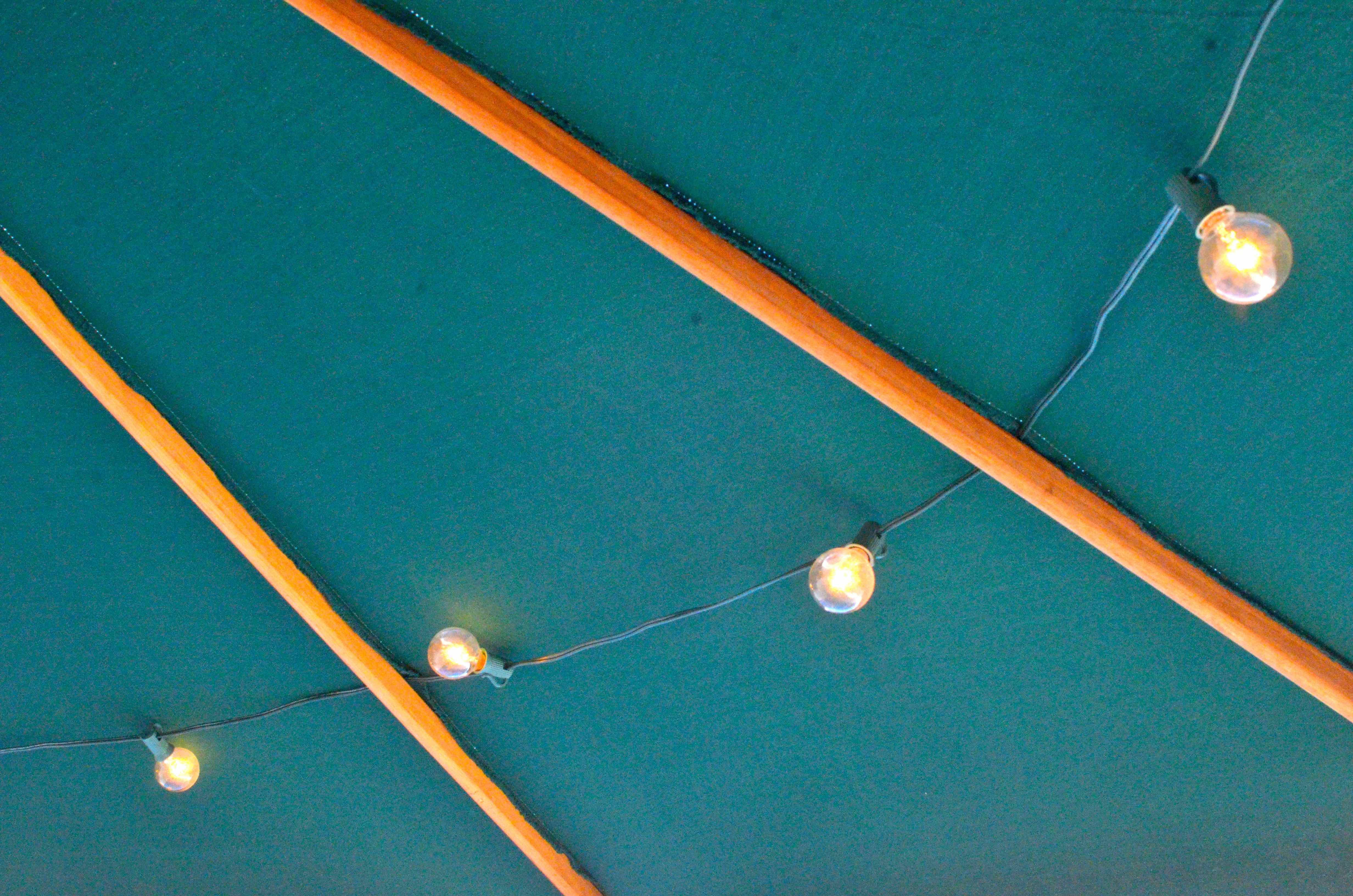 Outdoor Umbrella with Lights and Stand EBTH