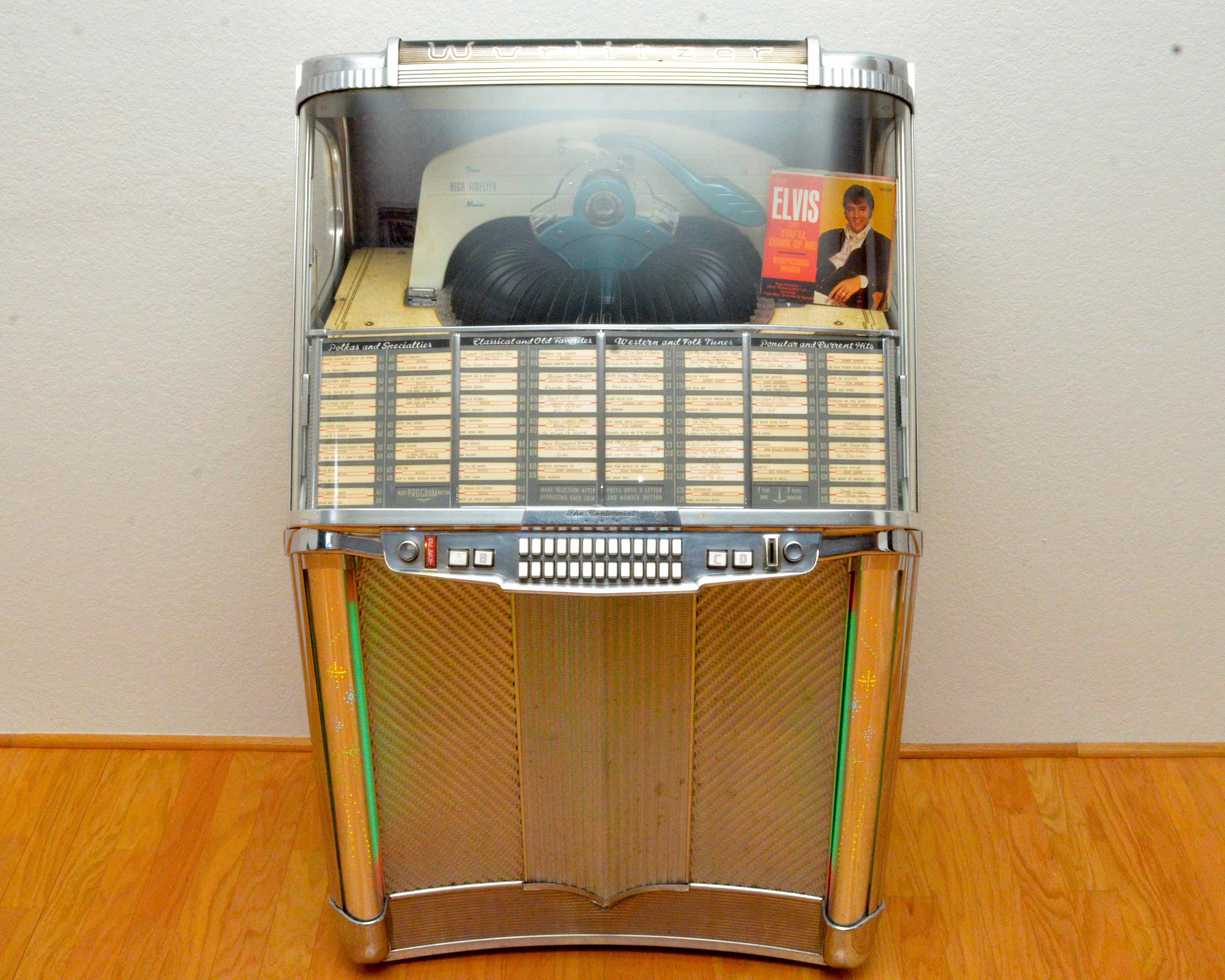 Wurlitzer Multi-Selector Phonograph Jukebox Centennial 1900 Model