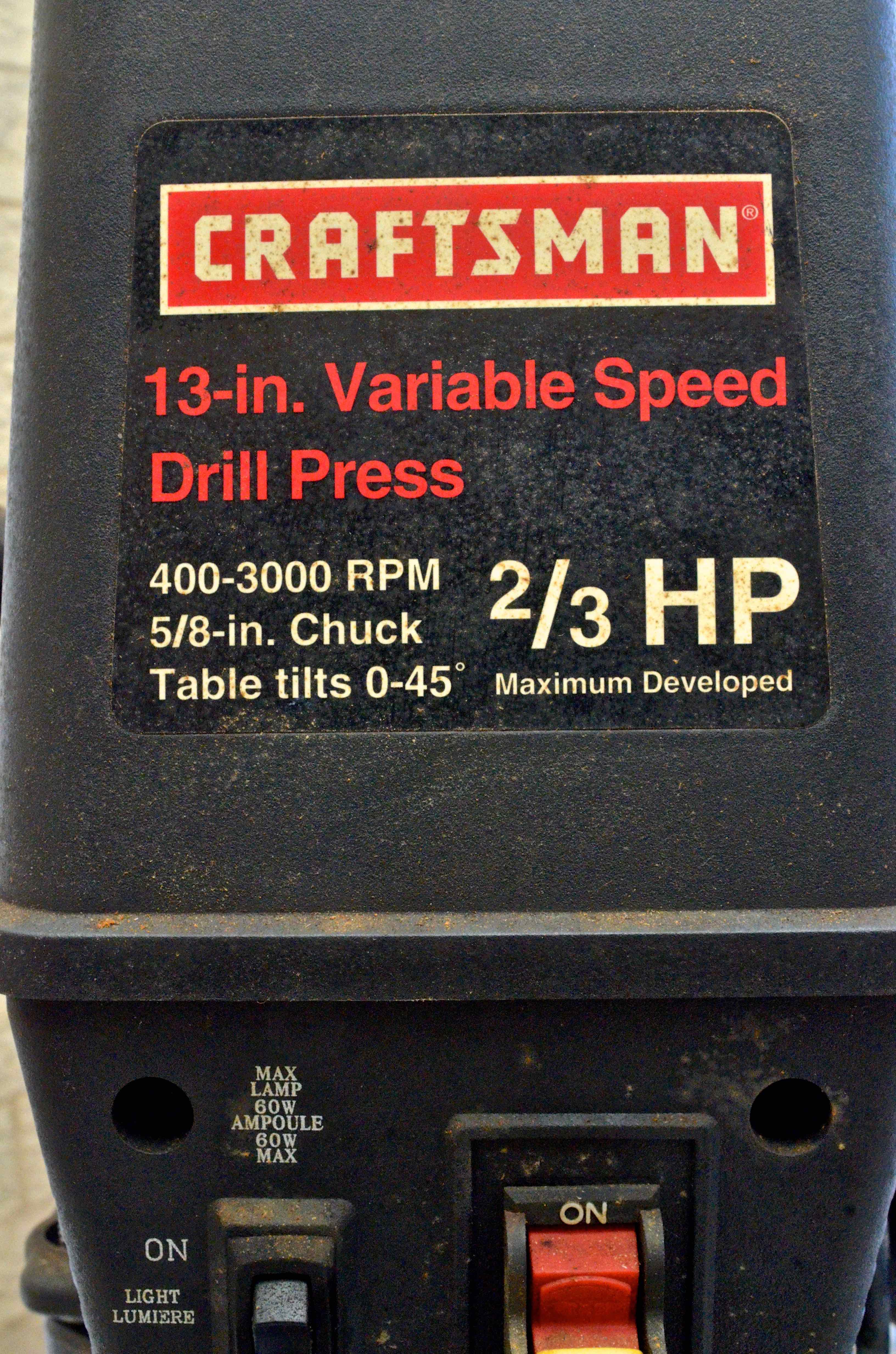 13" Craftsman Drill Press