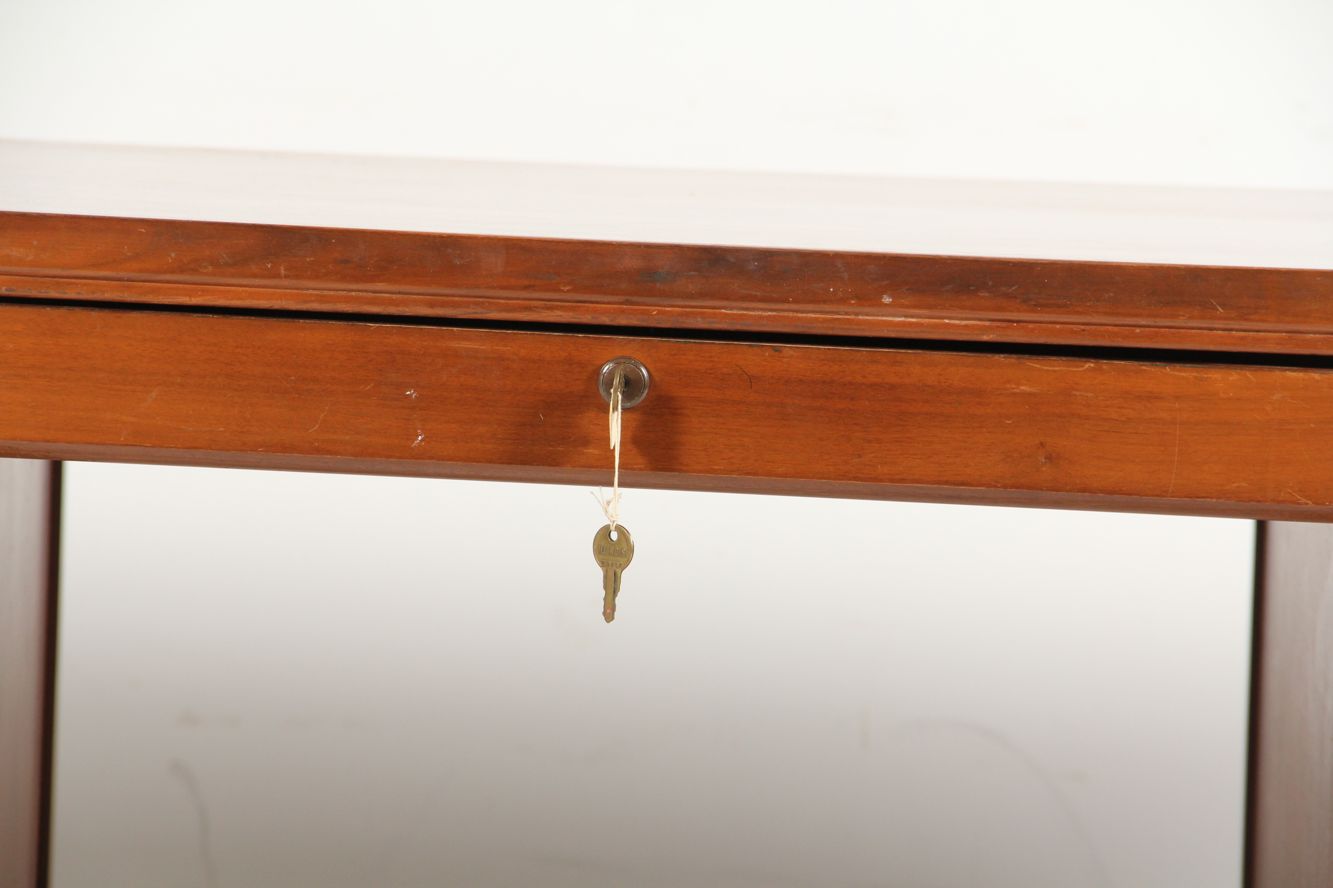 Vintage Leopold Walnut Veneer Executive Desk