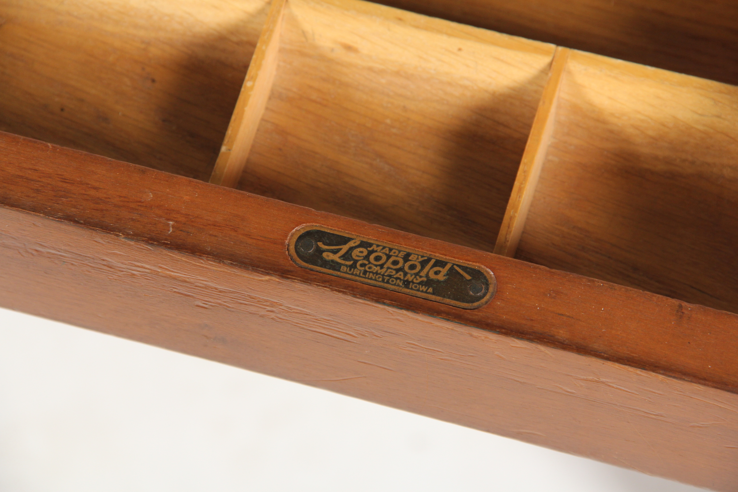 Vintage Leopold Walnut Veneer Executive Desk