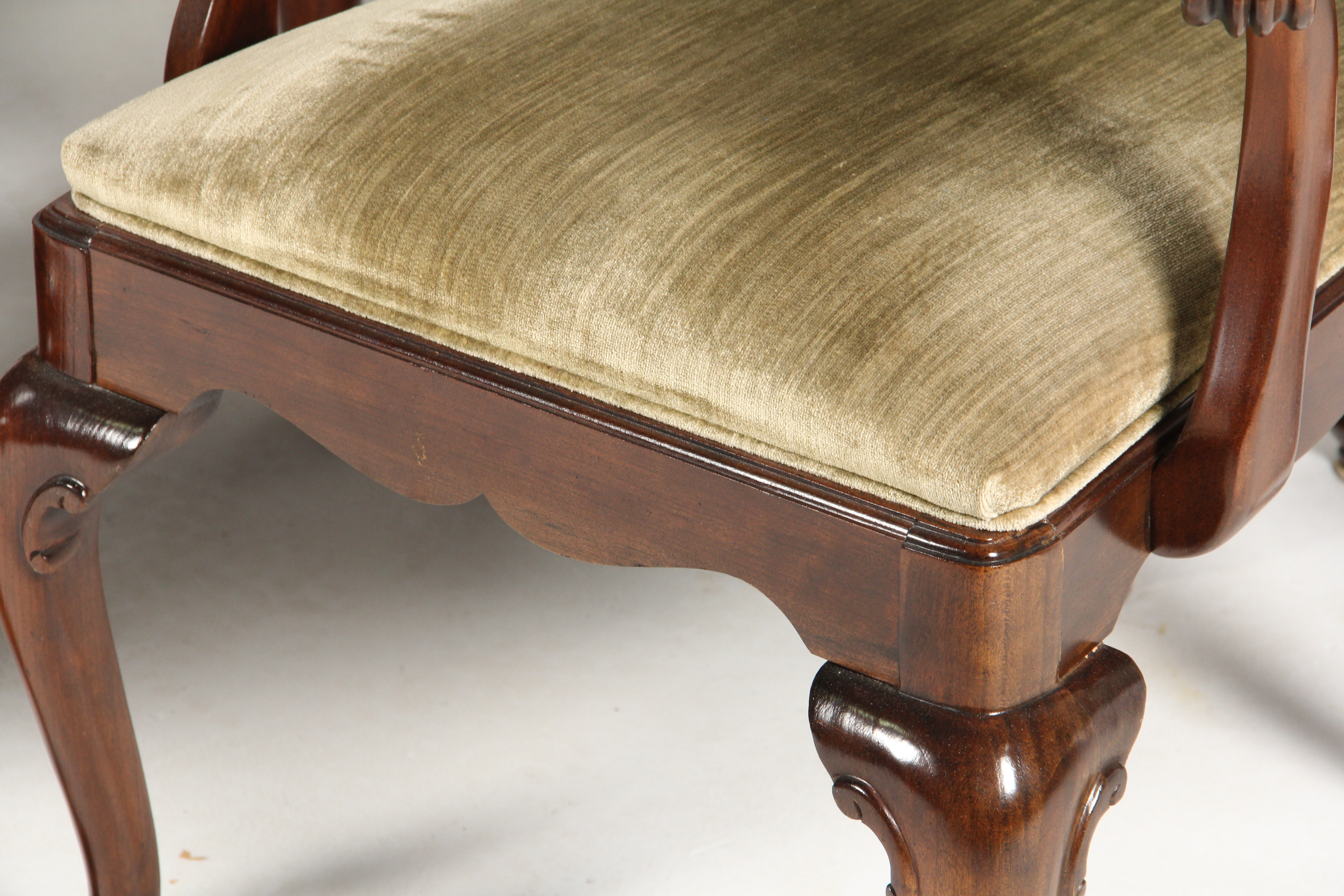 Six Vintage Ethan Allen Cane Back Chairs