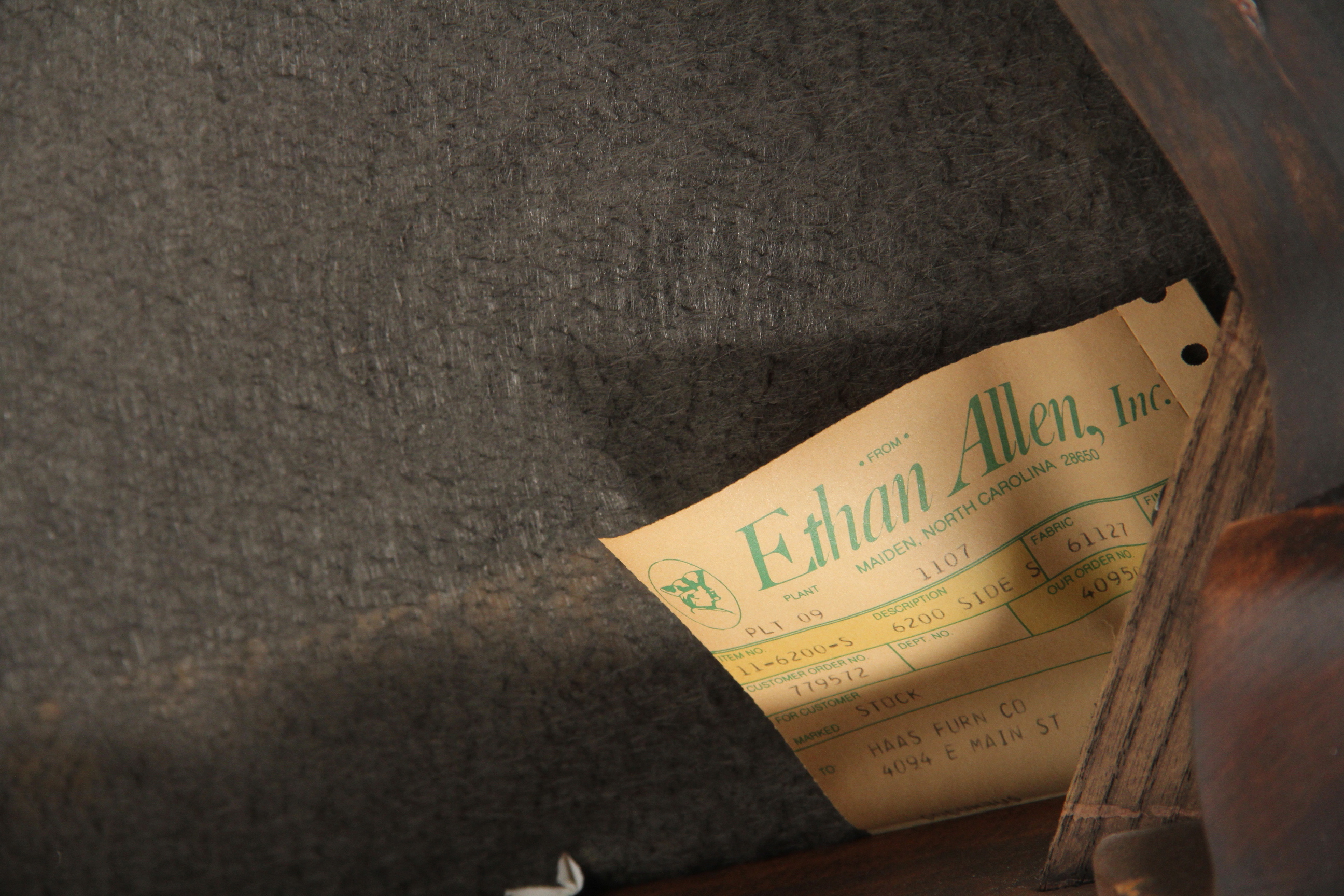 Six Vintage Ethan Allen Cane Back Chairs