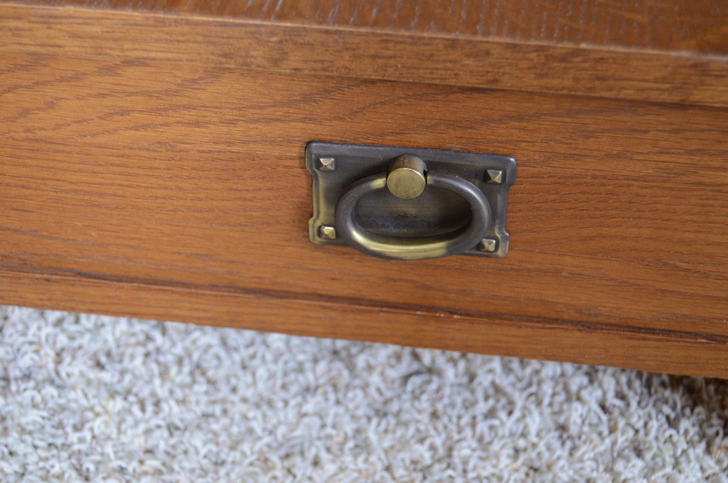 Bassett Oak Mission Style End Table