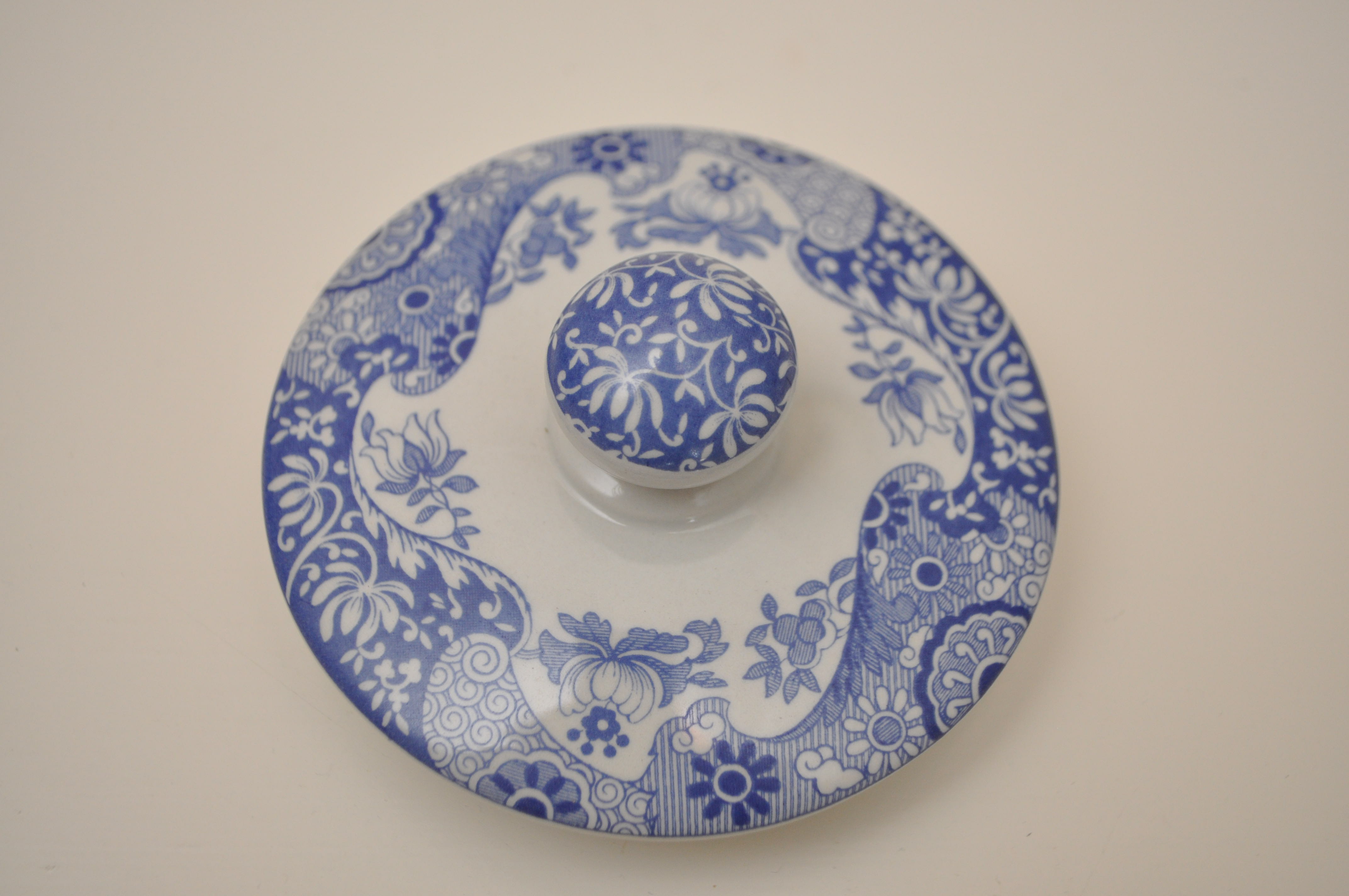 Two Spode "Blue Italian" Lidded Urns