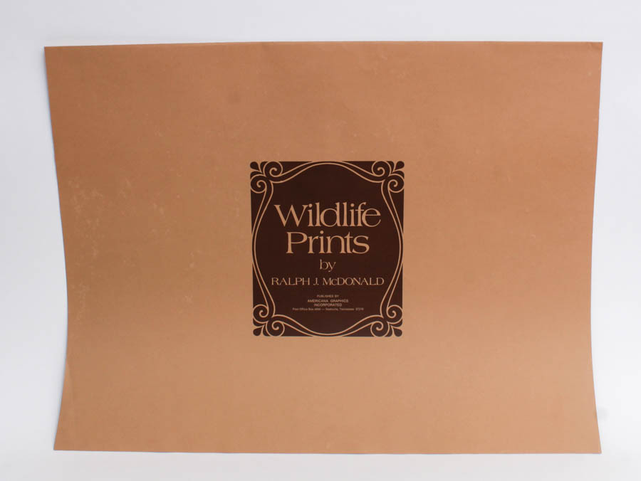 Signed Ralph J. McDonald Tennessee Mockingbird Lithograph