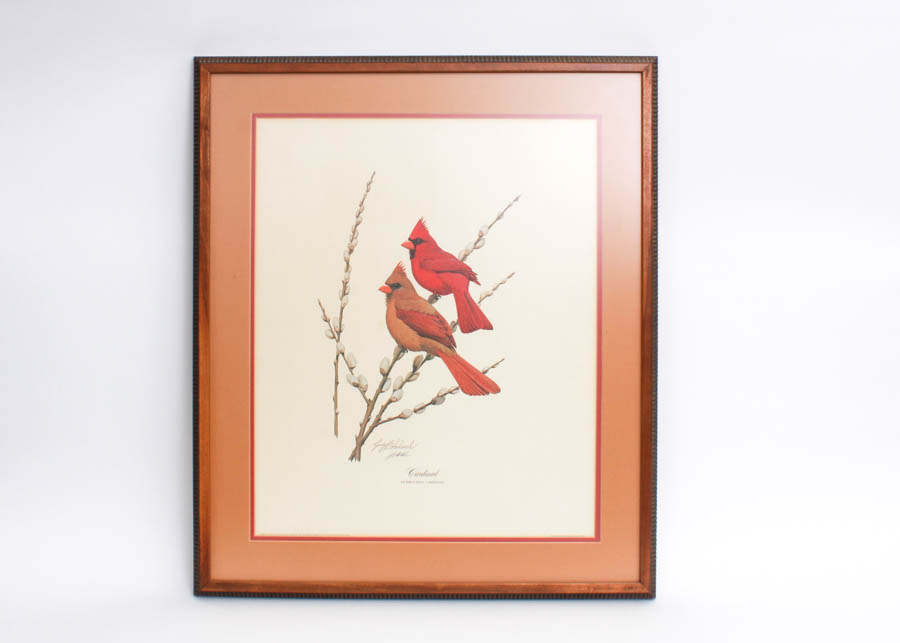 Signed Guy Coheleach "Cardinal" Print