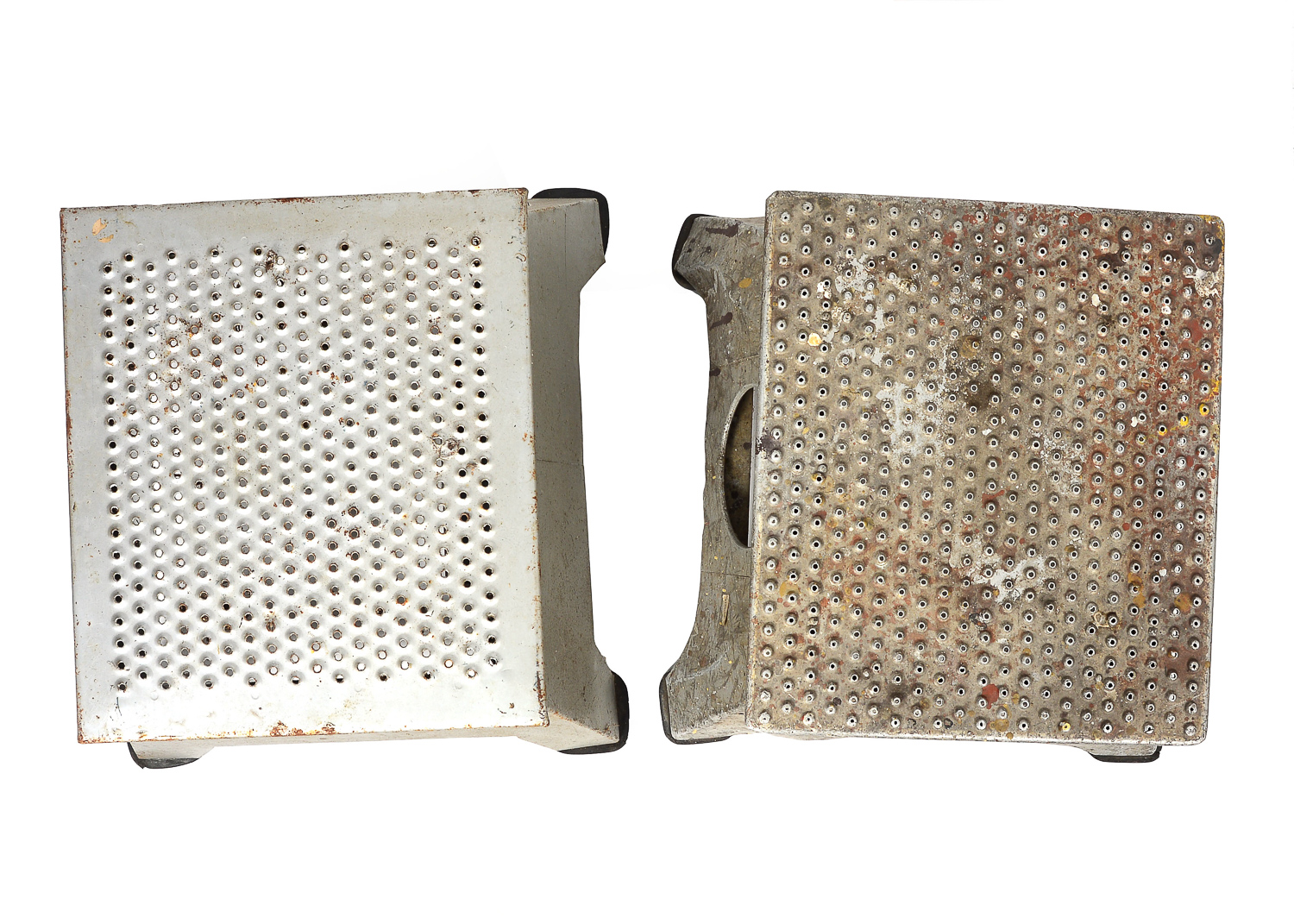 Pair of Vintage Railroad Conductor Step Stools