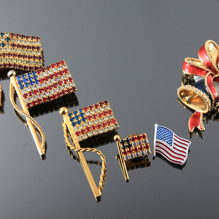 Collection of Patriotic Pins