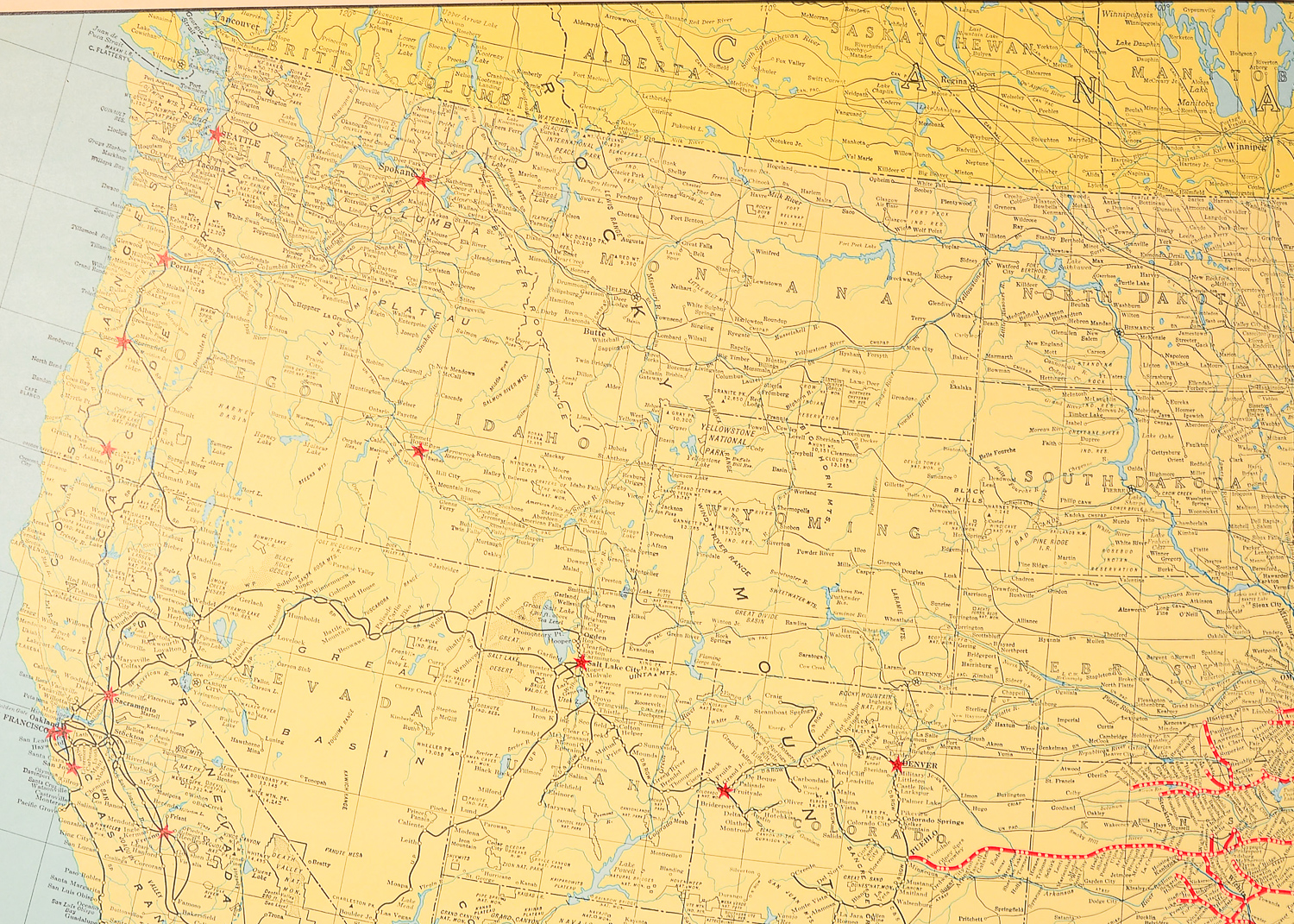 1977 Missouri Pacific Railroad Map
