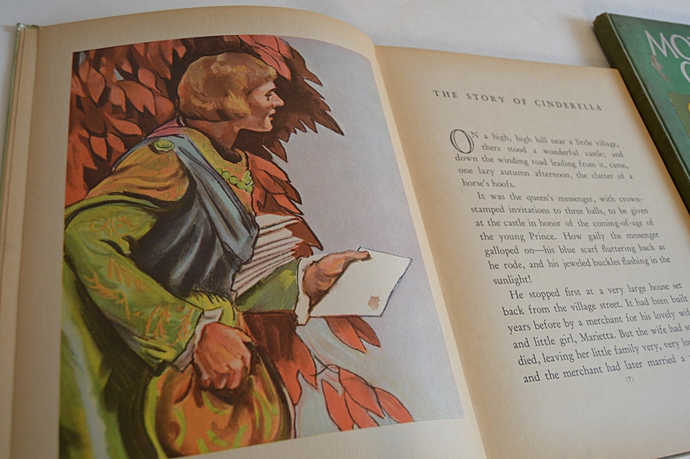 Vintage "The Story of Cinderella" and "Mother Goose"