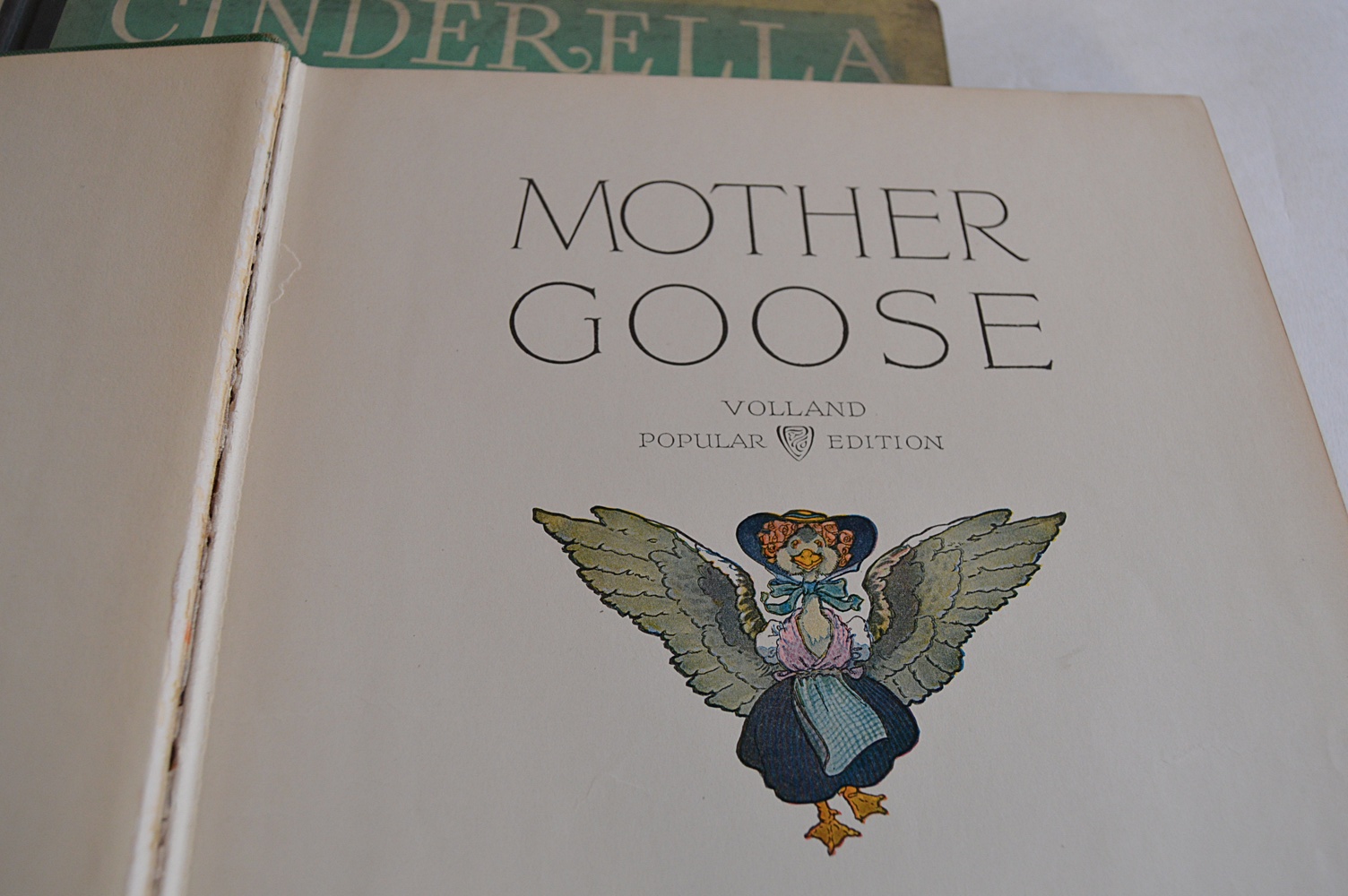 Vintage "The Story of Cinderella" and "Mother Goose"