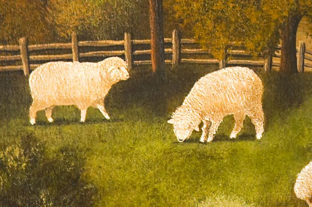 Pair of Paul Jamieson Folk Art Prints