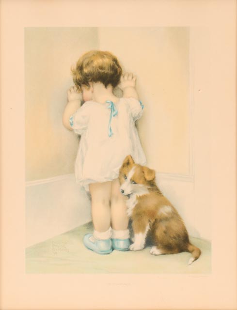 Bessie Pease Gutmann Vintage Print "In Disgrace"