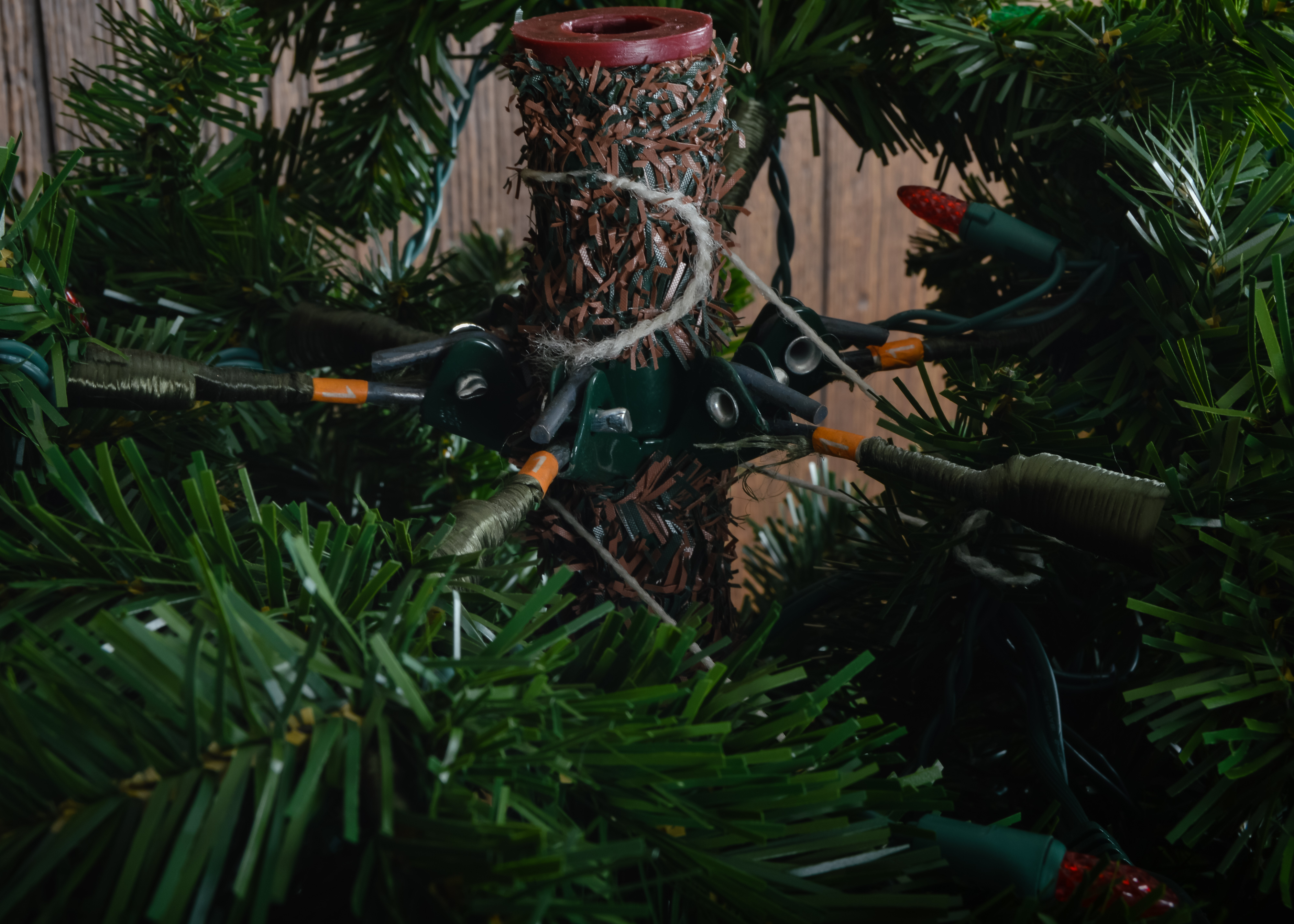 Lighted Artificial Christmas Tree with Carrying Case