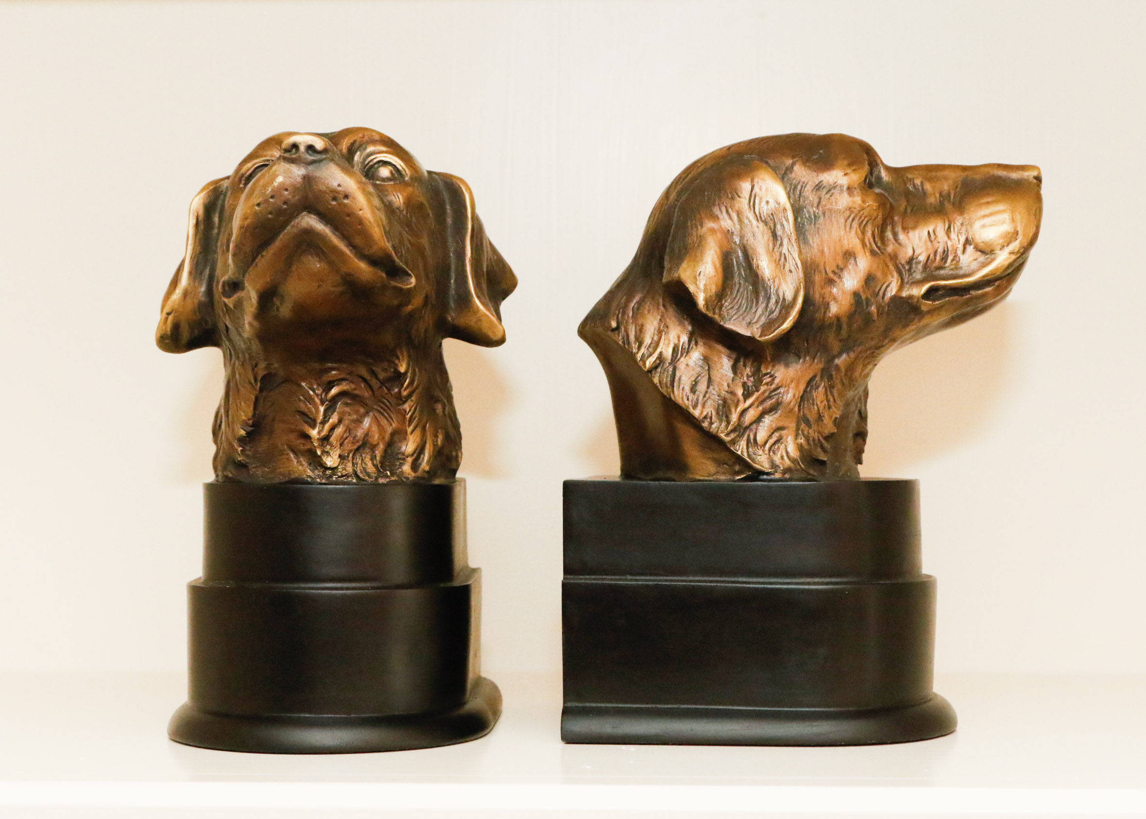 Pair of Labrador Retriever Bookends